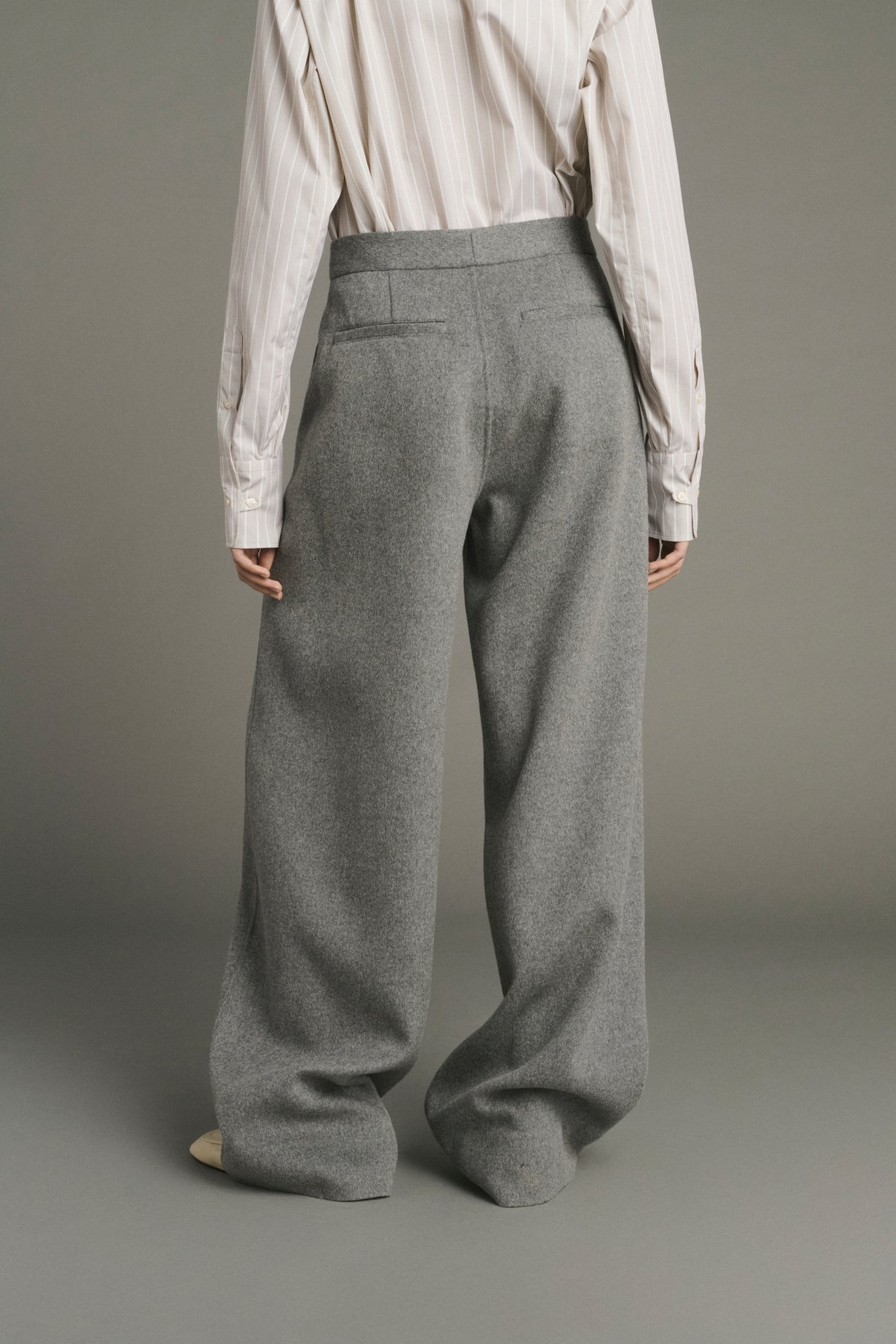 Pantalon Horatio - Gris Clair - Laine - Femme vue 3