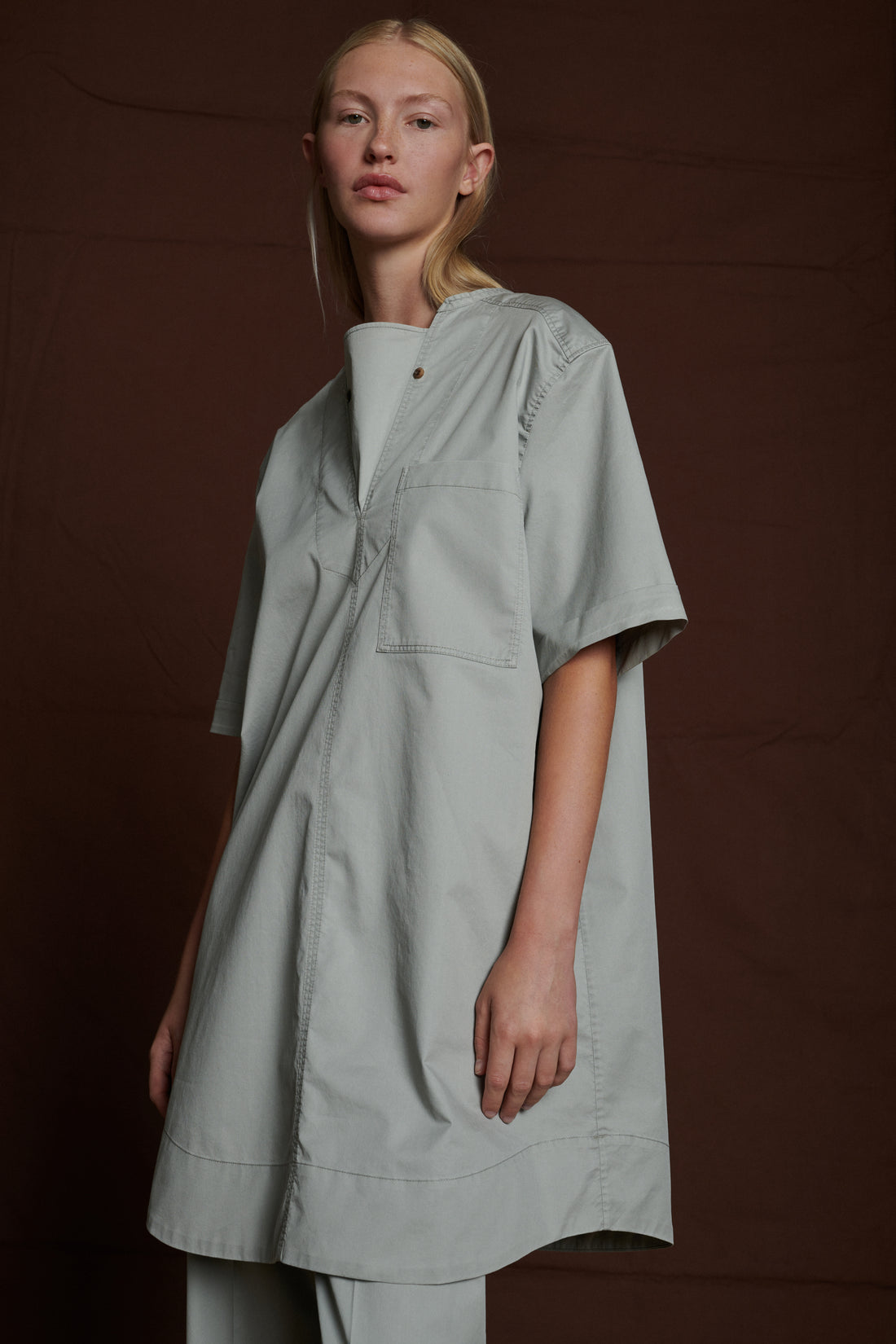 Robe Alice - Gris Clair - Coton - Femme