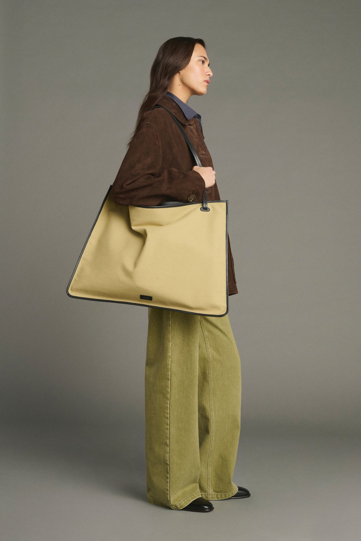 Darla tote bag - Beige/Black - Cotton - Women vue 2