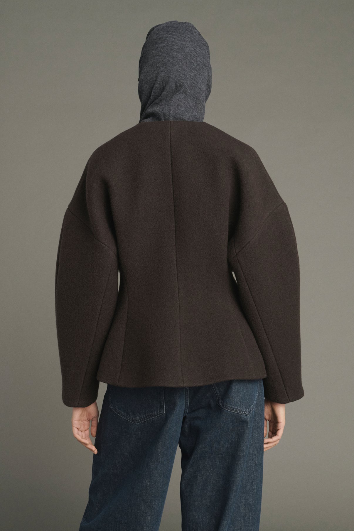 Col Lune - Gris Anthracite - Laine - Femme vue 3