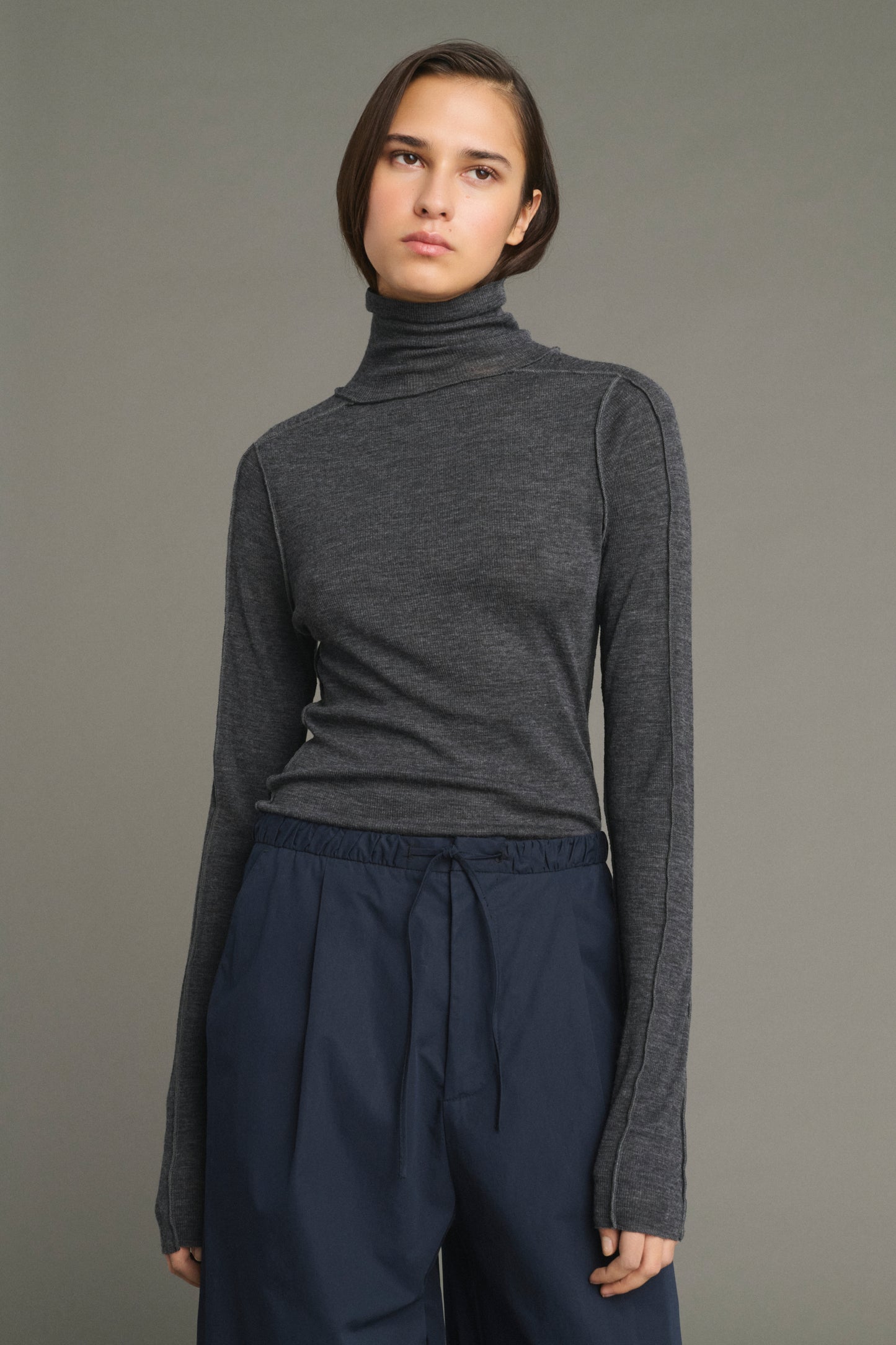 Tee-Shirt Lois - Gris Anthracite - Laine - Femme
