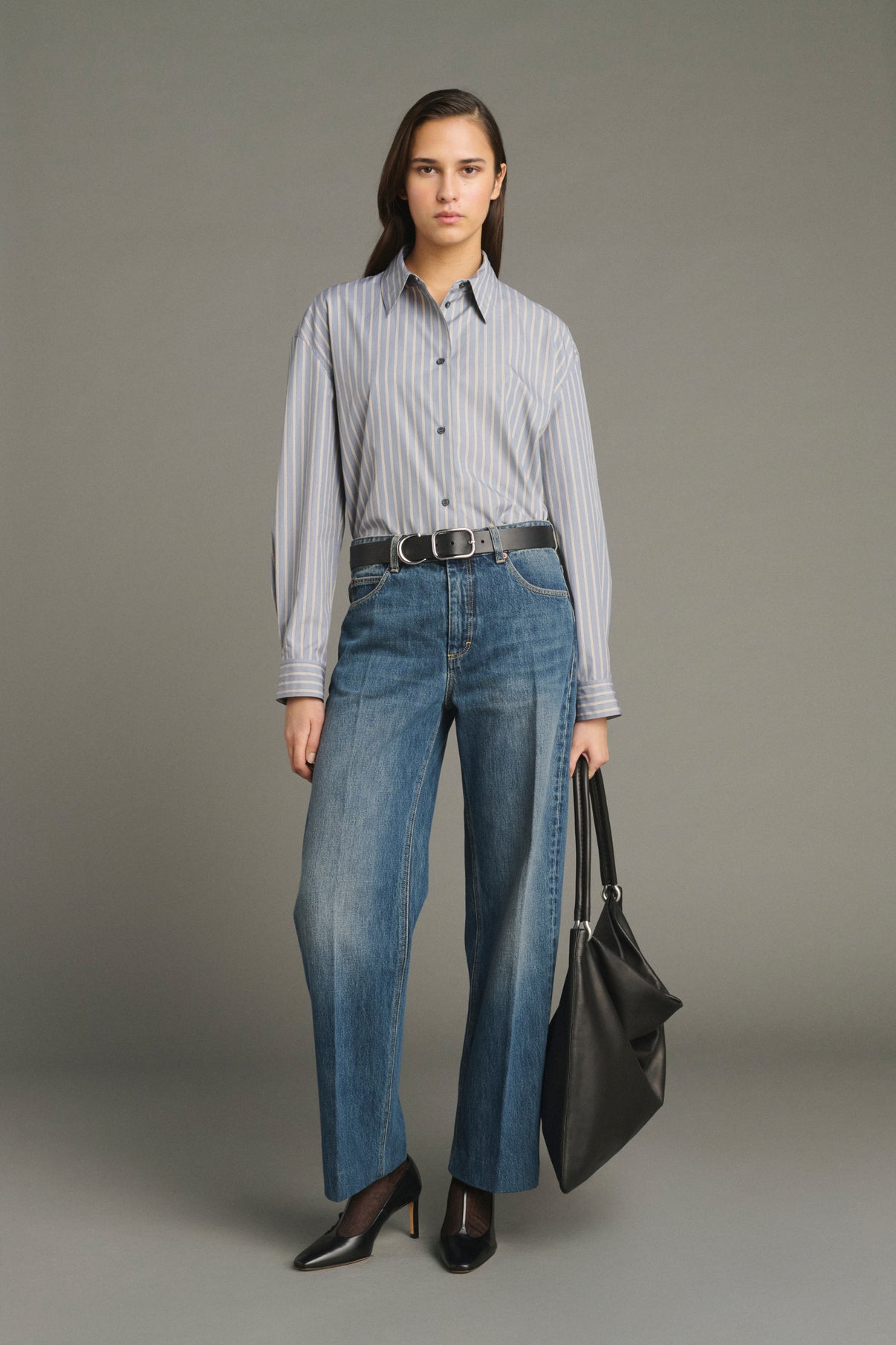 Jeans Jerry - Denim Washed Blue - Cotton - Women vue 1
