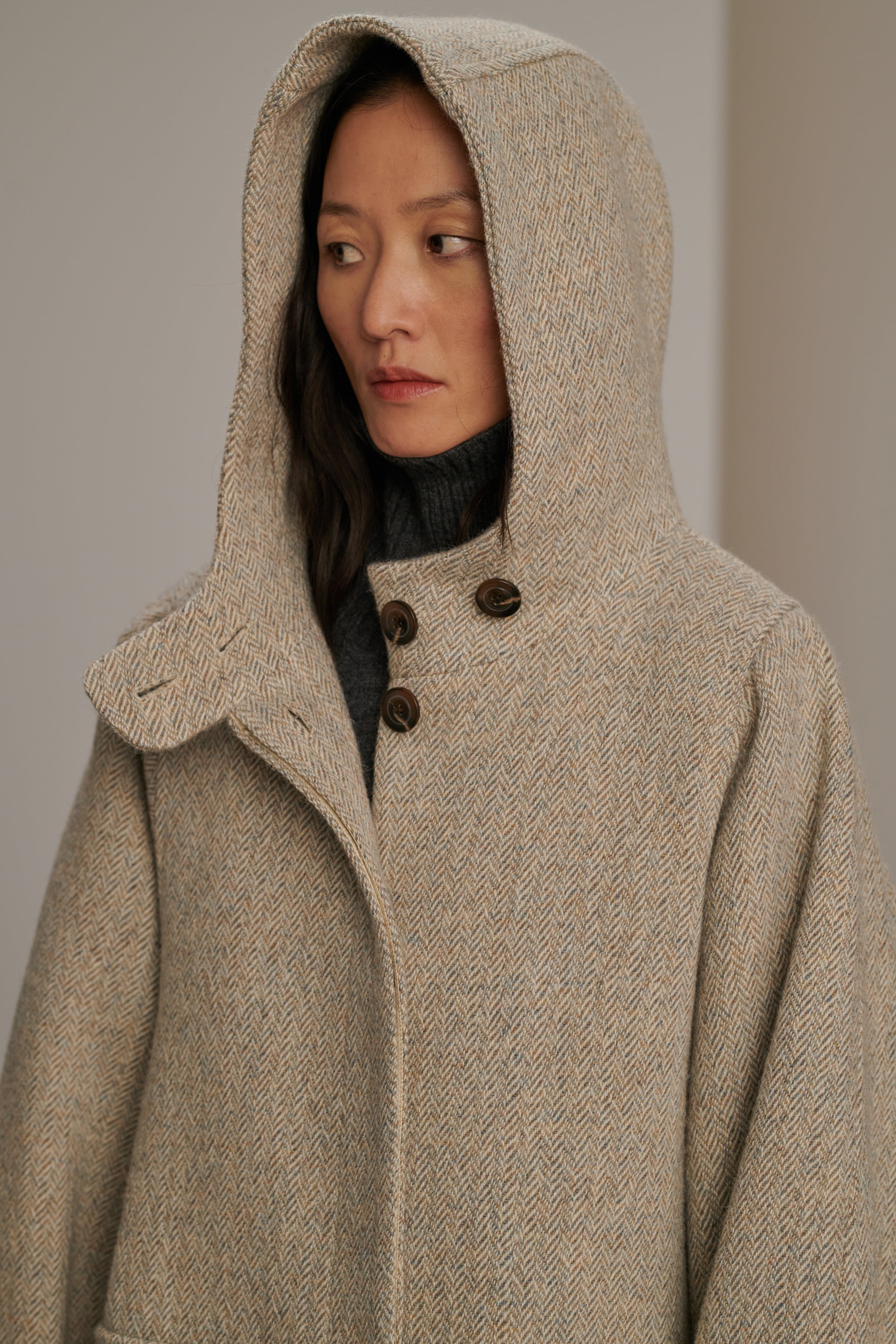 Grey Wool Coat Woman Soeur