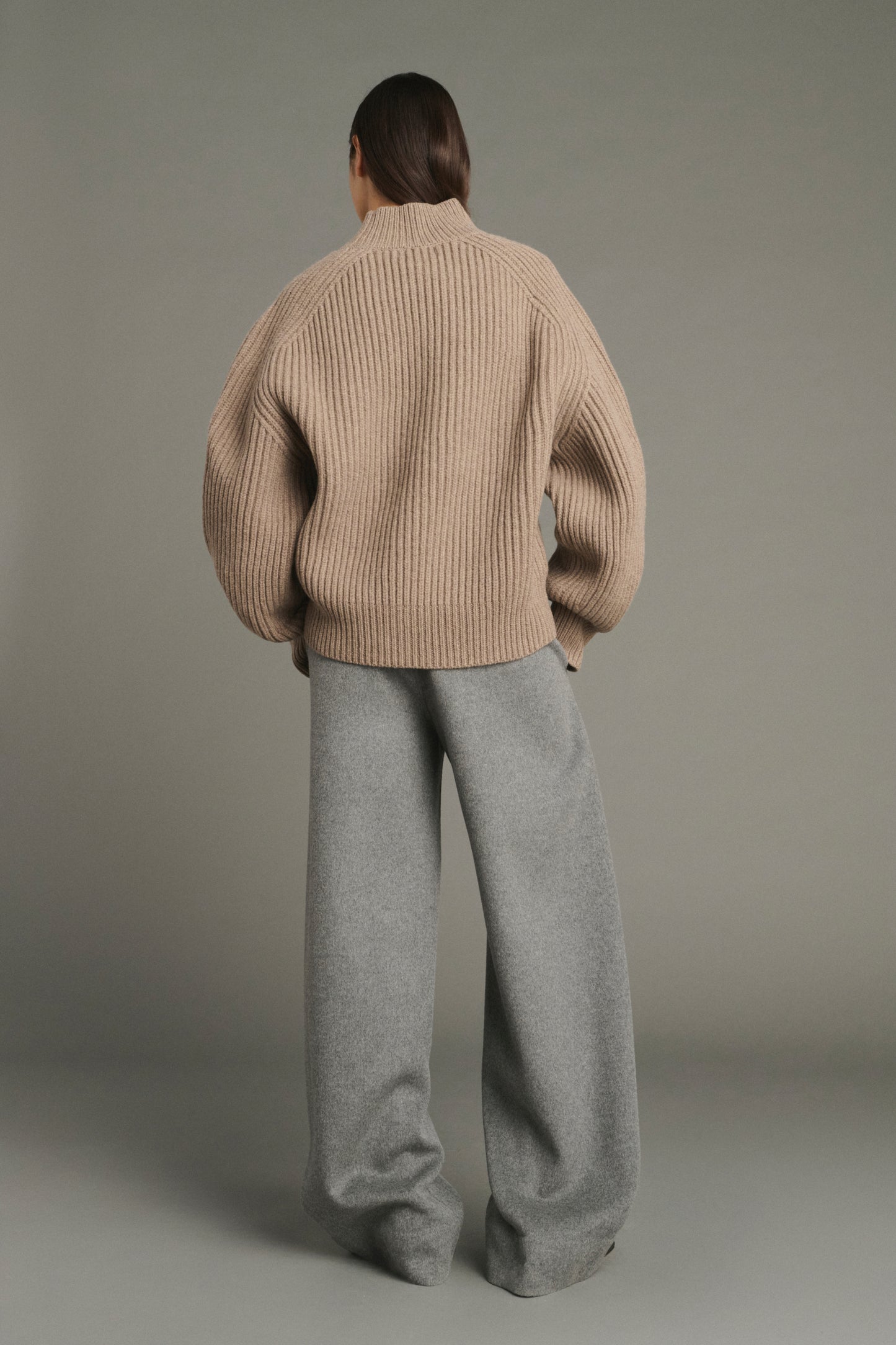 Pull Flamand - Beige Chiné - Laine Mérinos - Femme