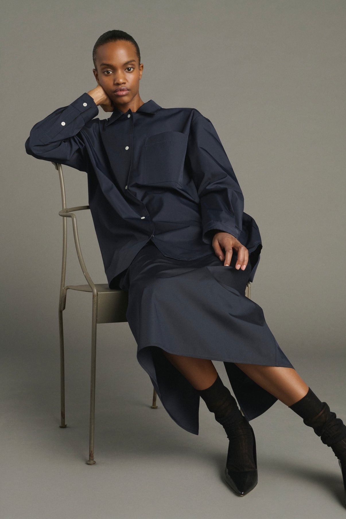 Kita Shirt - Navy - Women vue 4