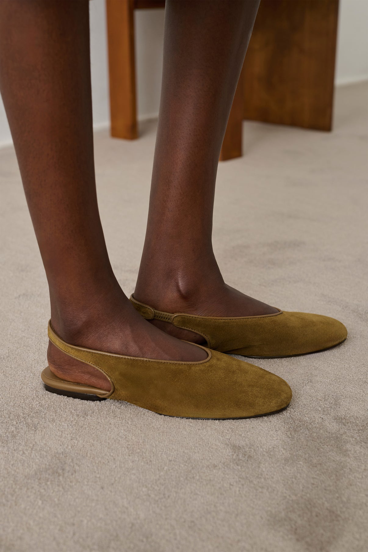 Slingbacks Emmett - Caramel - Leather - Women vue 2