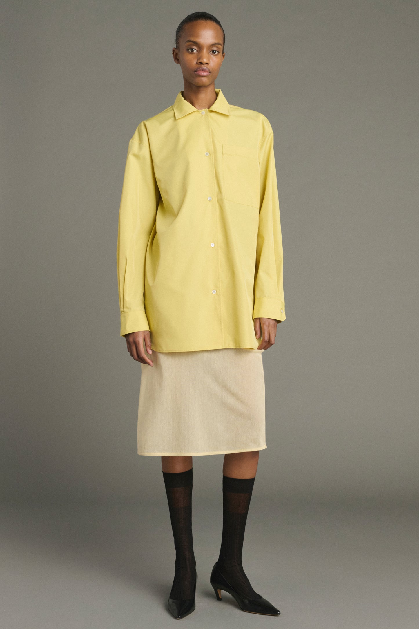 Chemise Kita - Jaune/Beige - Femme