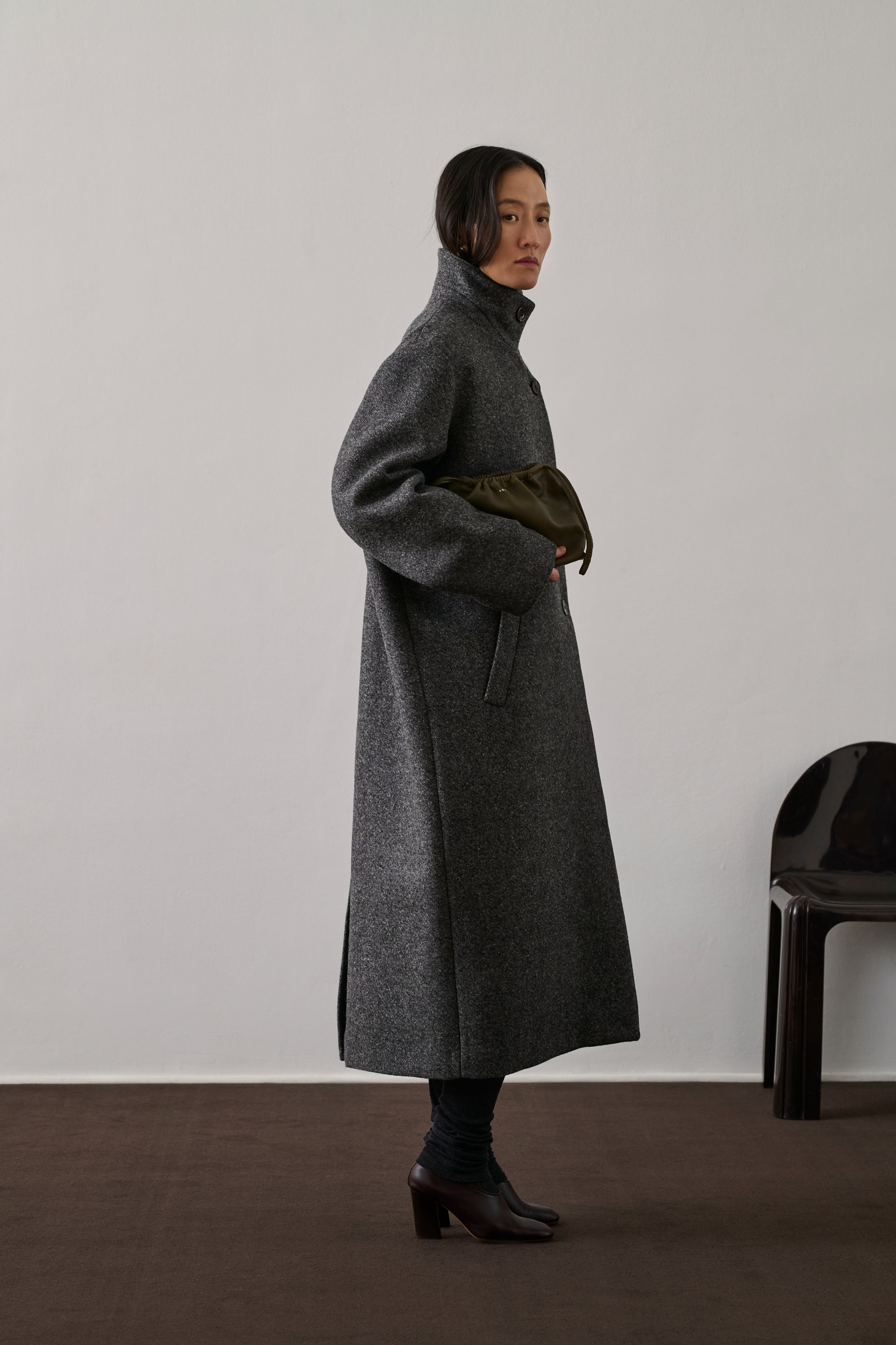 Grey Wool Coat Woman - Soeur