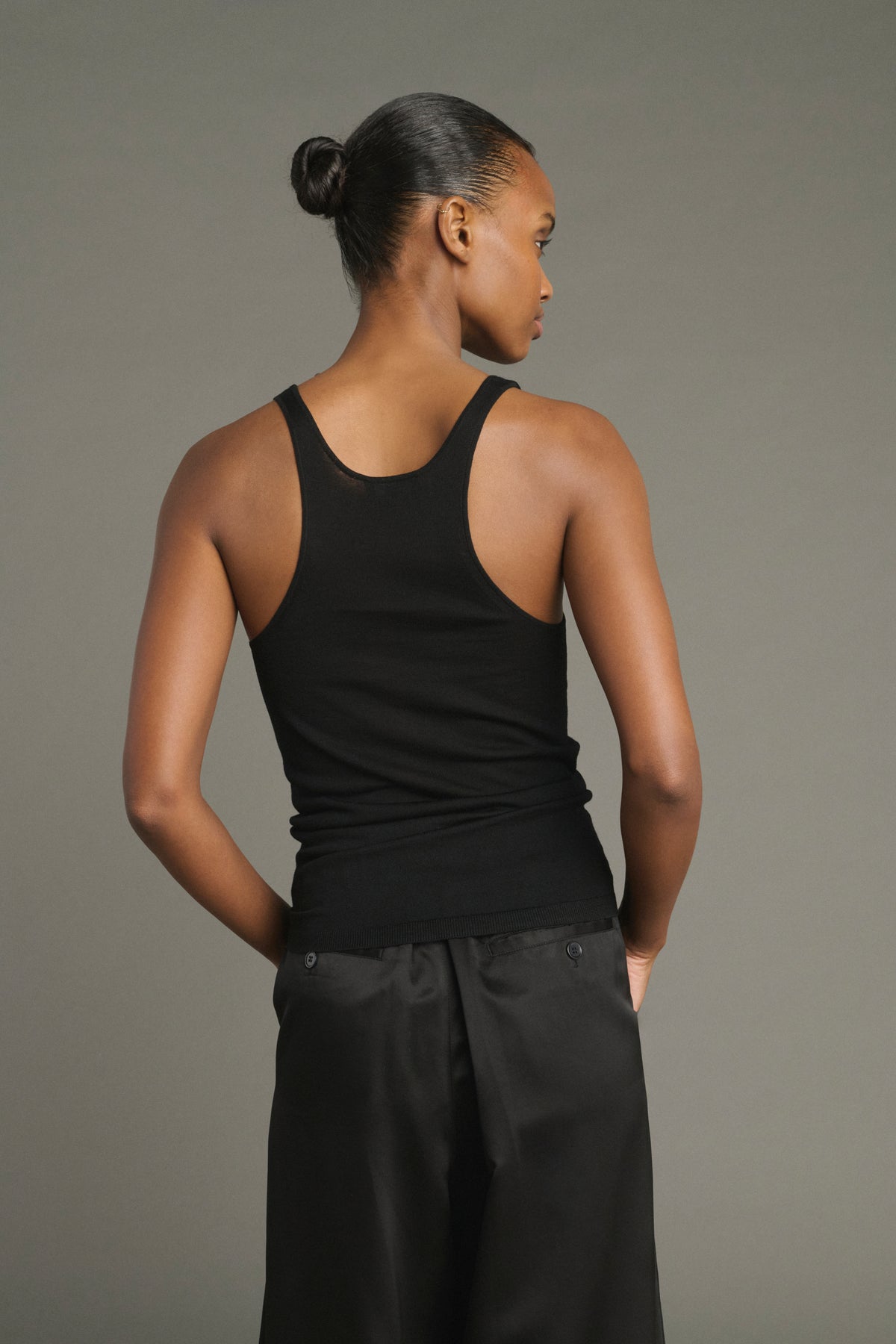 Pullover Juliana - Black - Merino Wool - Women vue 4