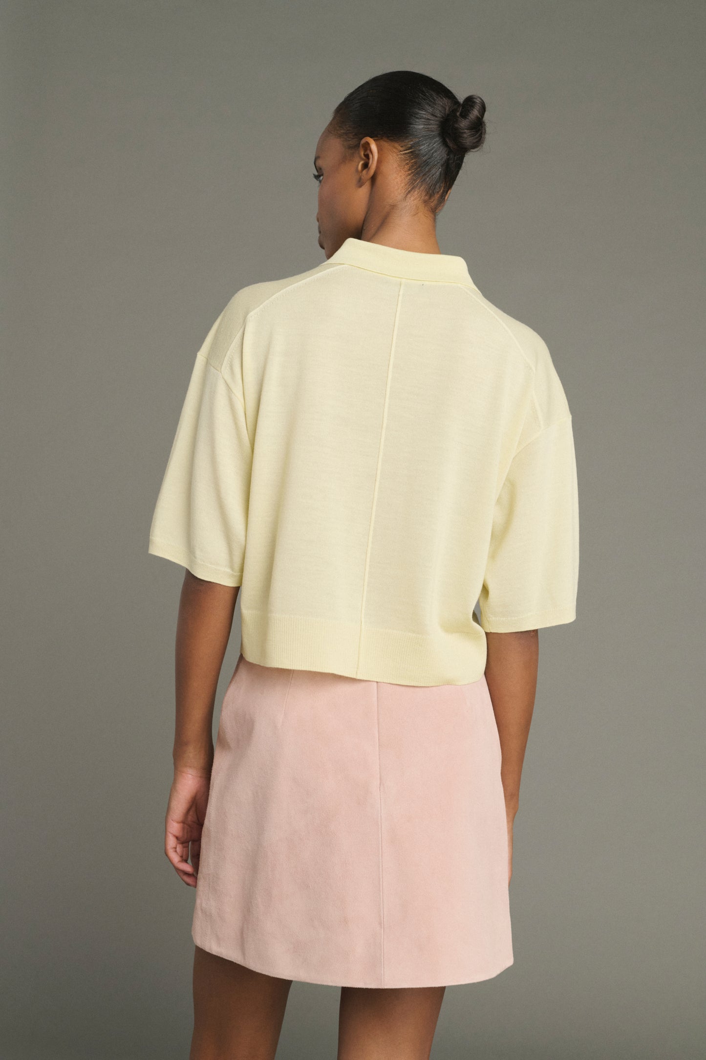 Pull Elton - Jaune Pâle - Laine Mérinos - Femme