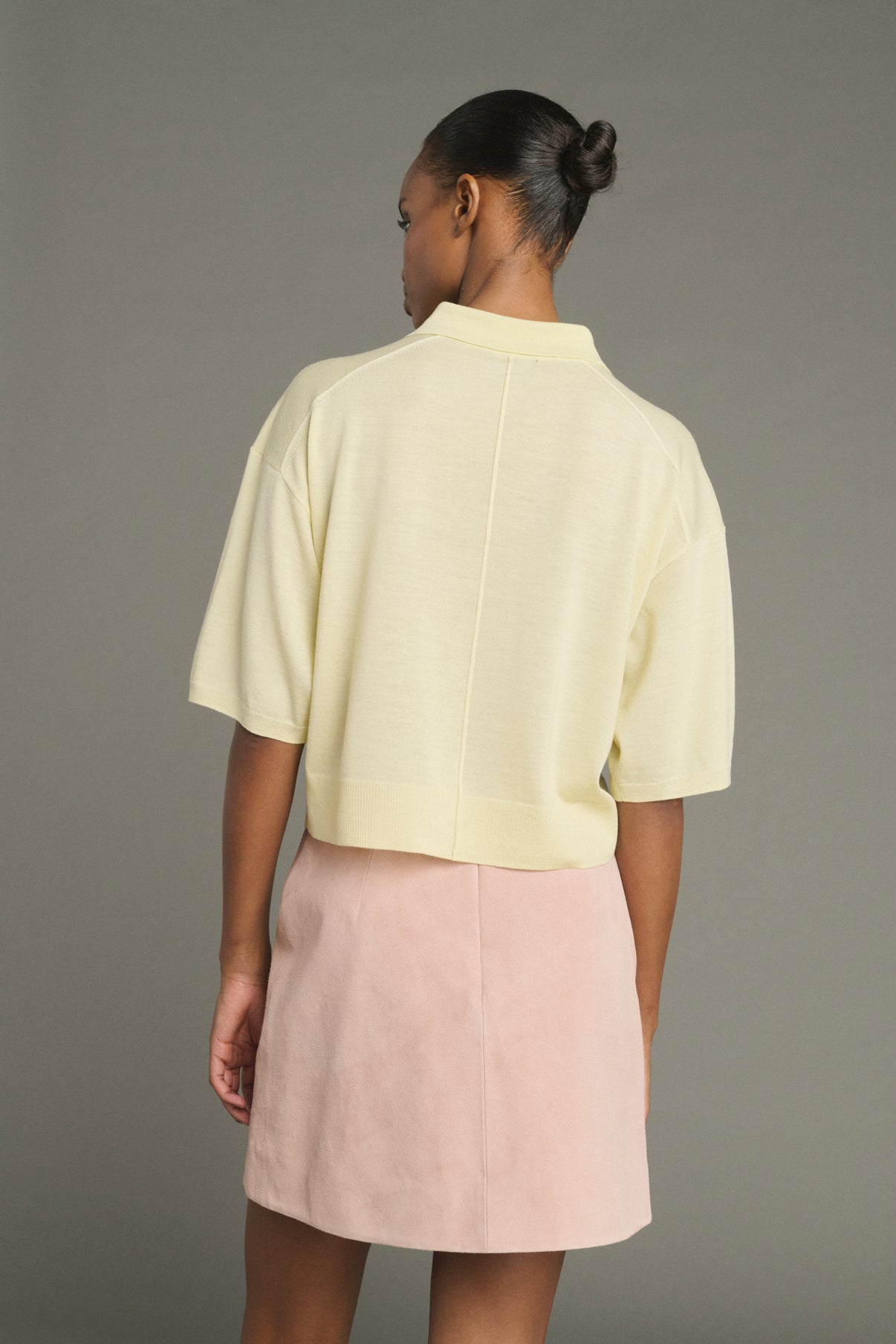 Inno Skirt - Dusty Pink - Leather - Women vue 3