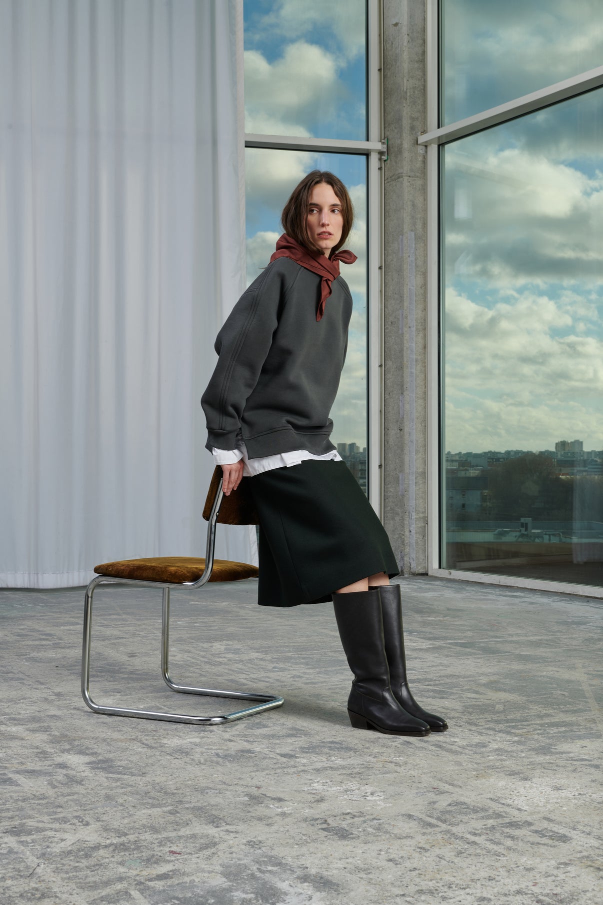 Bottes Bergam - Noir - Cuir - Femme vue 6