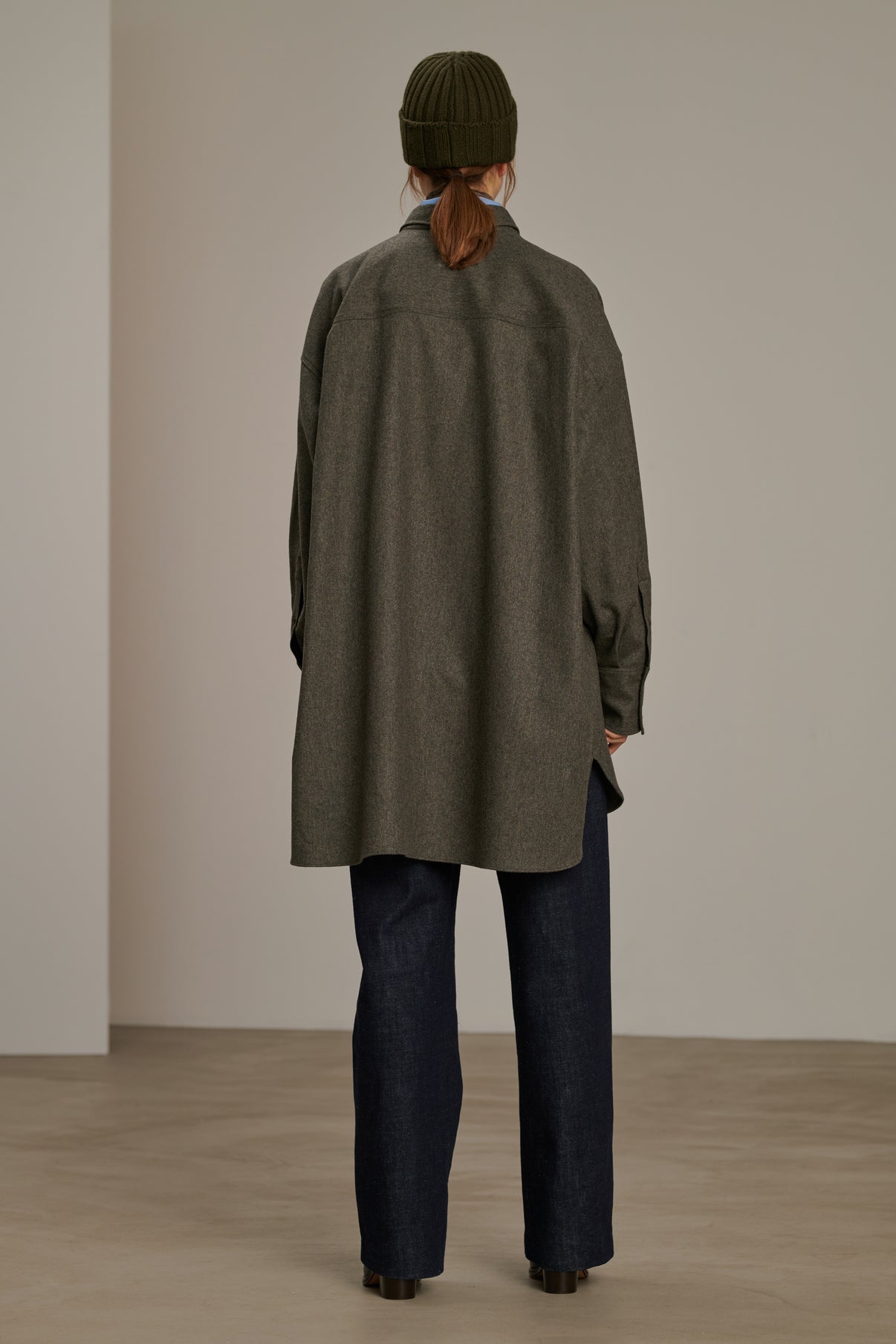 Robe Candide - Gris Clair - Laine - Femme vue 5