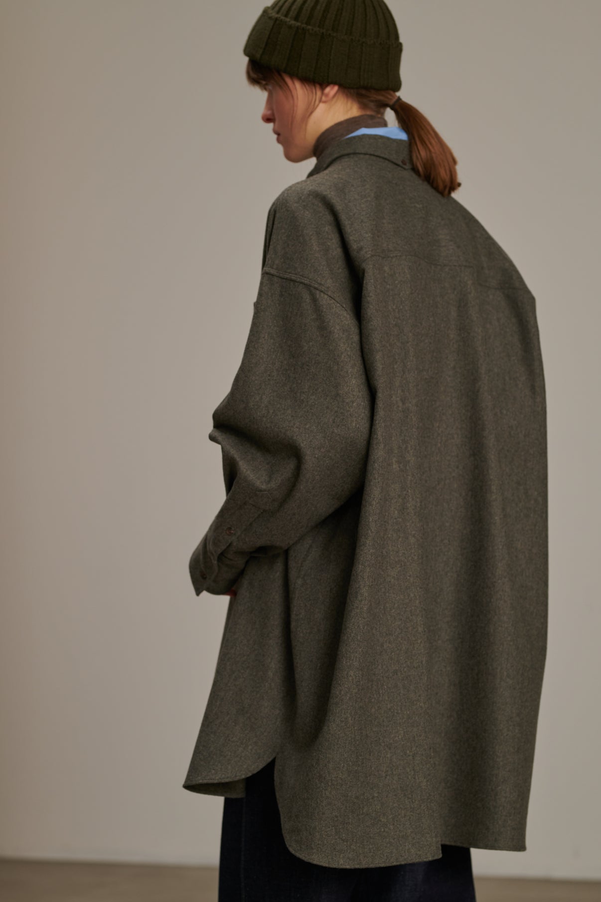Robe Candide - Gris Clair - Laine - Femme vue 6