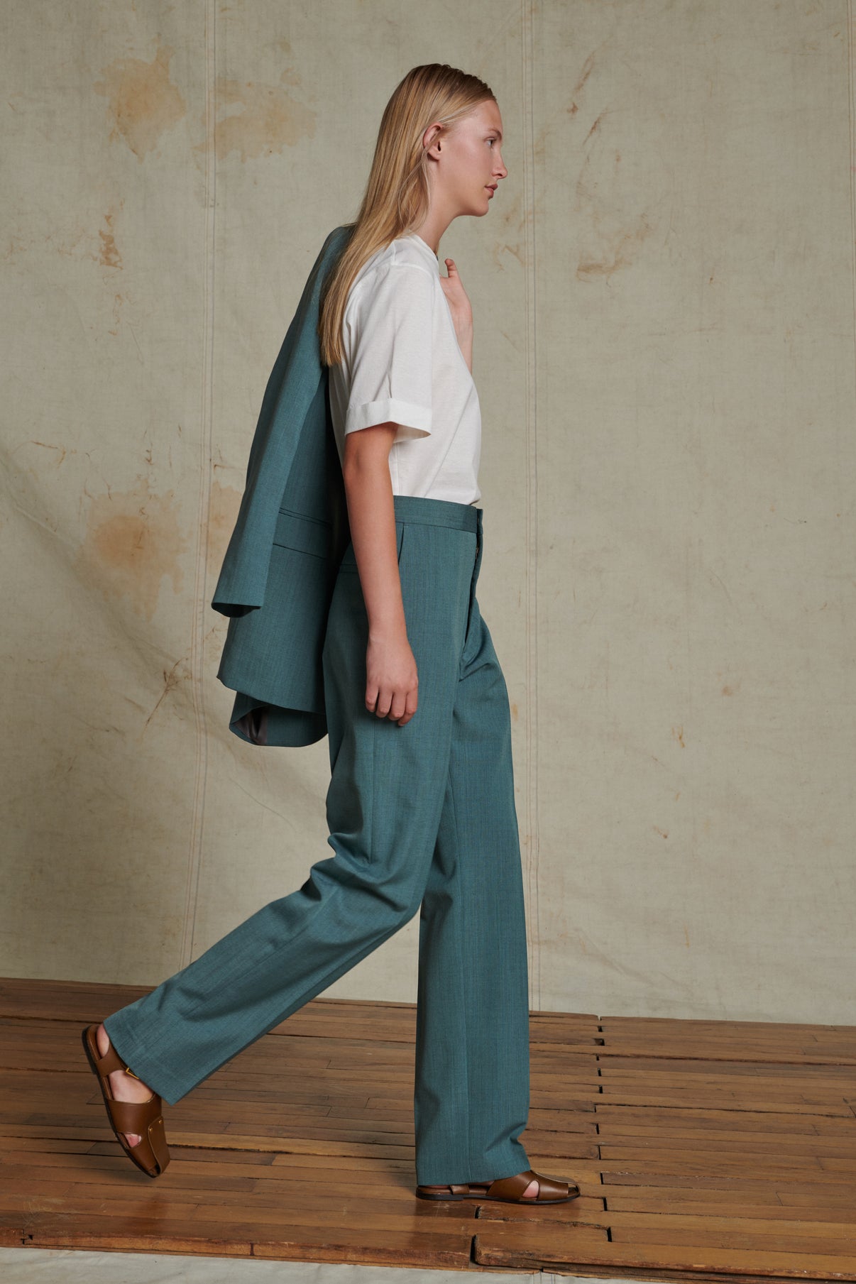 Pantalon Valencia - Vert D'Eau - Femme vue 2