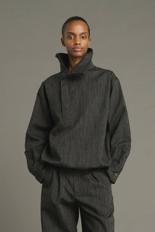 Chemise Lutece - Gris Anthracite - Laine - Femme