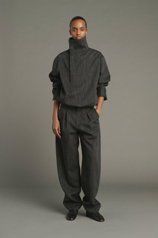 Chemise Lutece - Gris Anthracite - Laine - Femme
