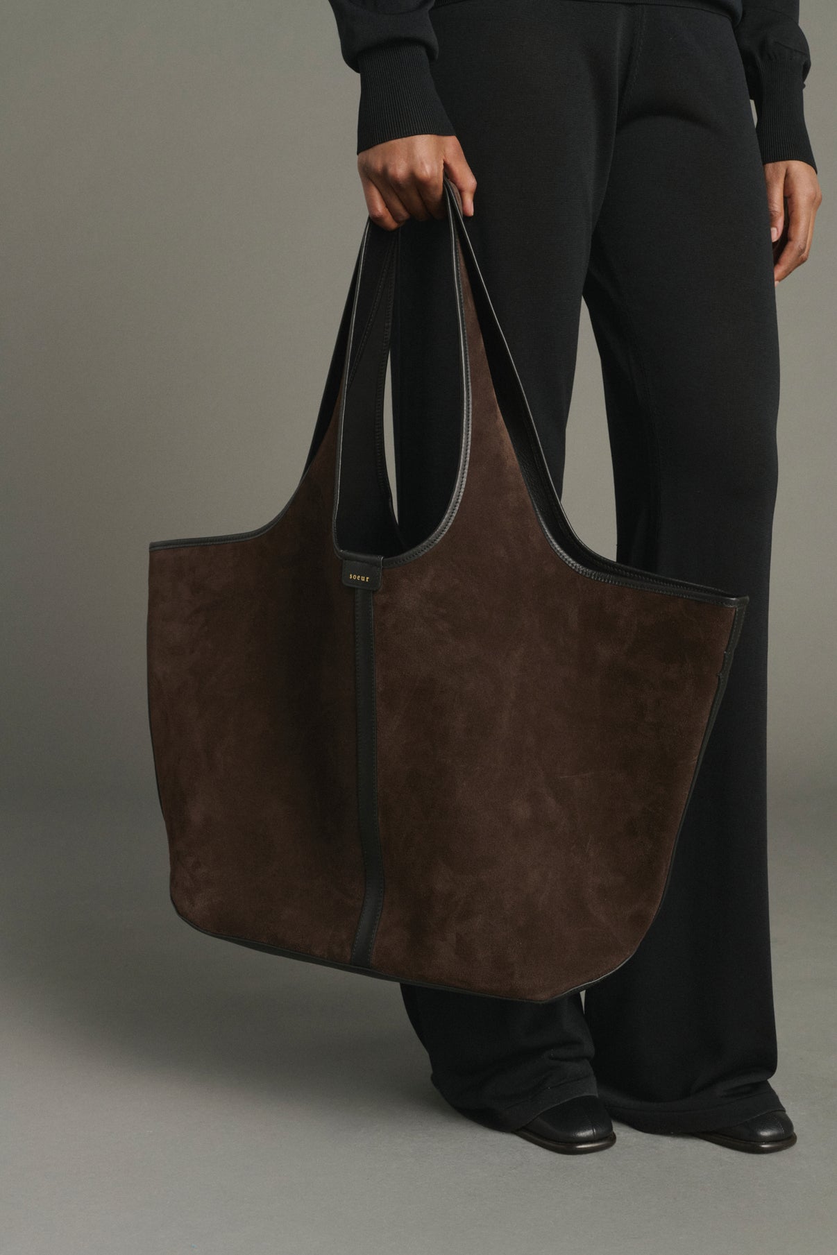 Cabas Douce - Marron Foncé - Cuir - Femme vue 2