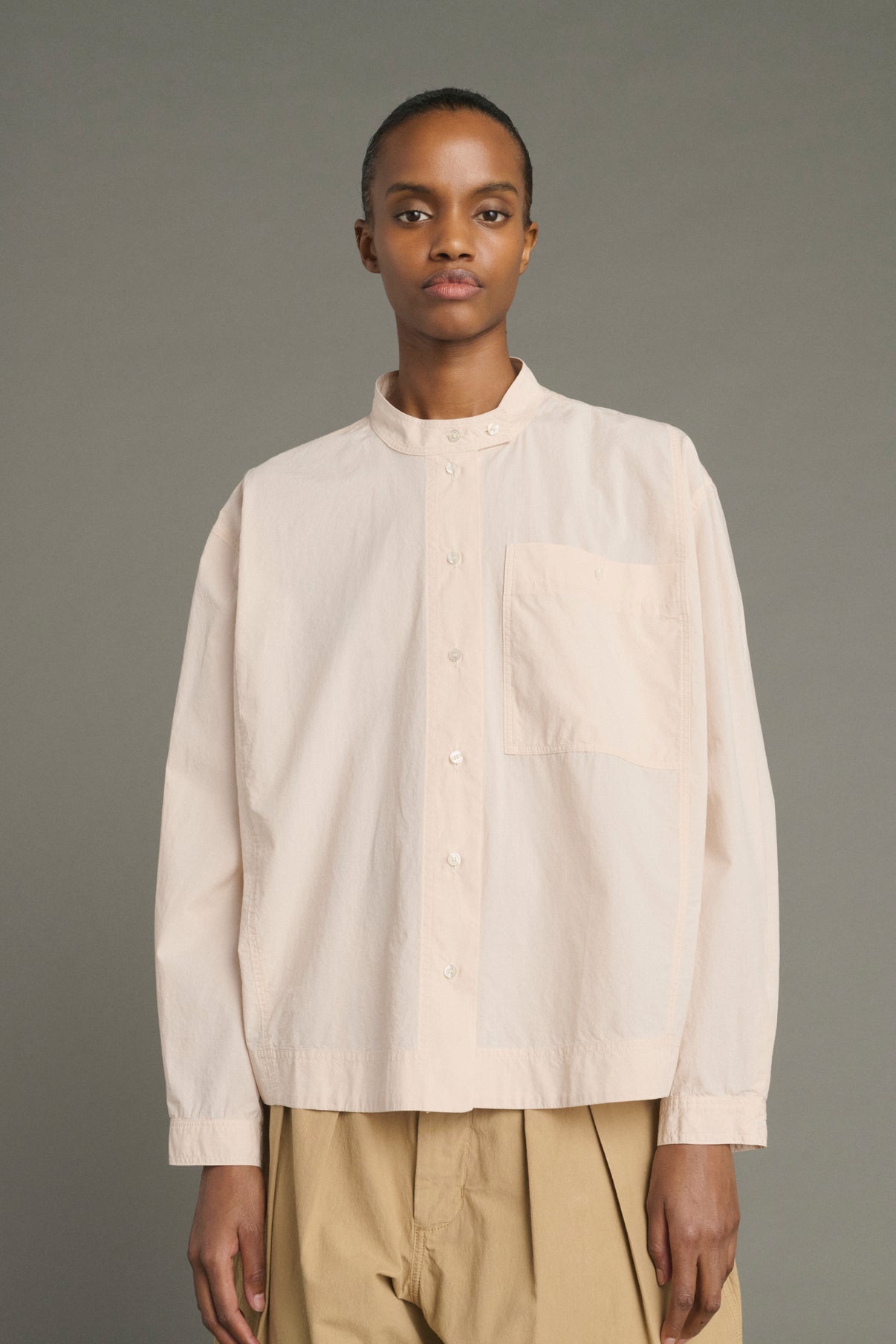 Chemise Chypre - Beige Poudré - Coton - Femme vue 1
