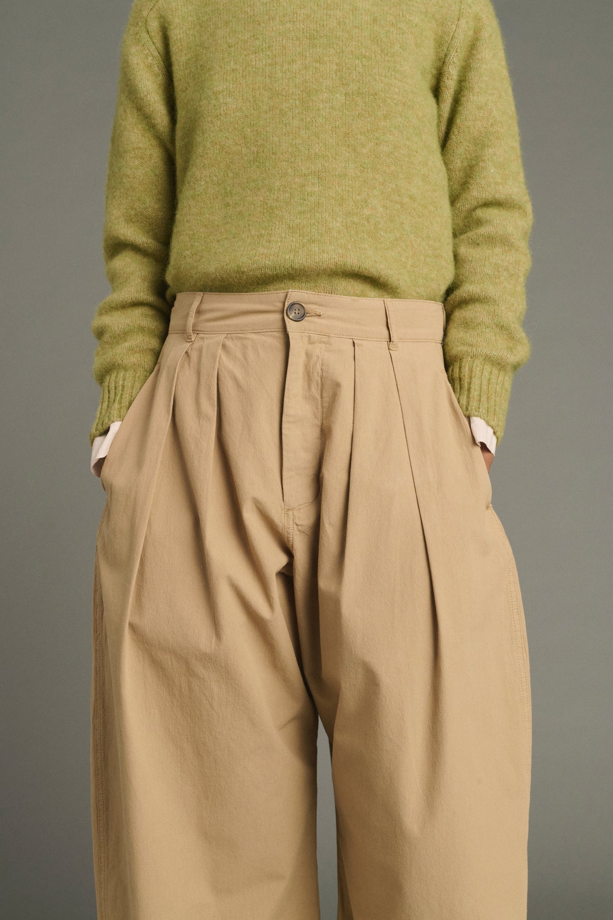 Pantalon Lambert - Beige - Coton - Femme vue 4
