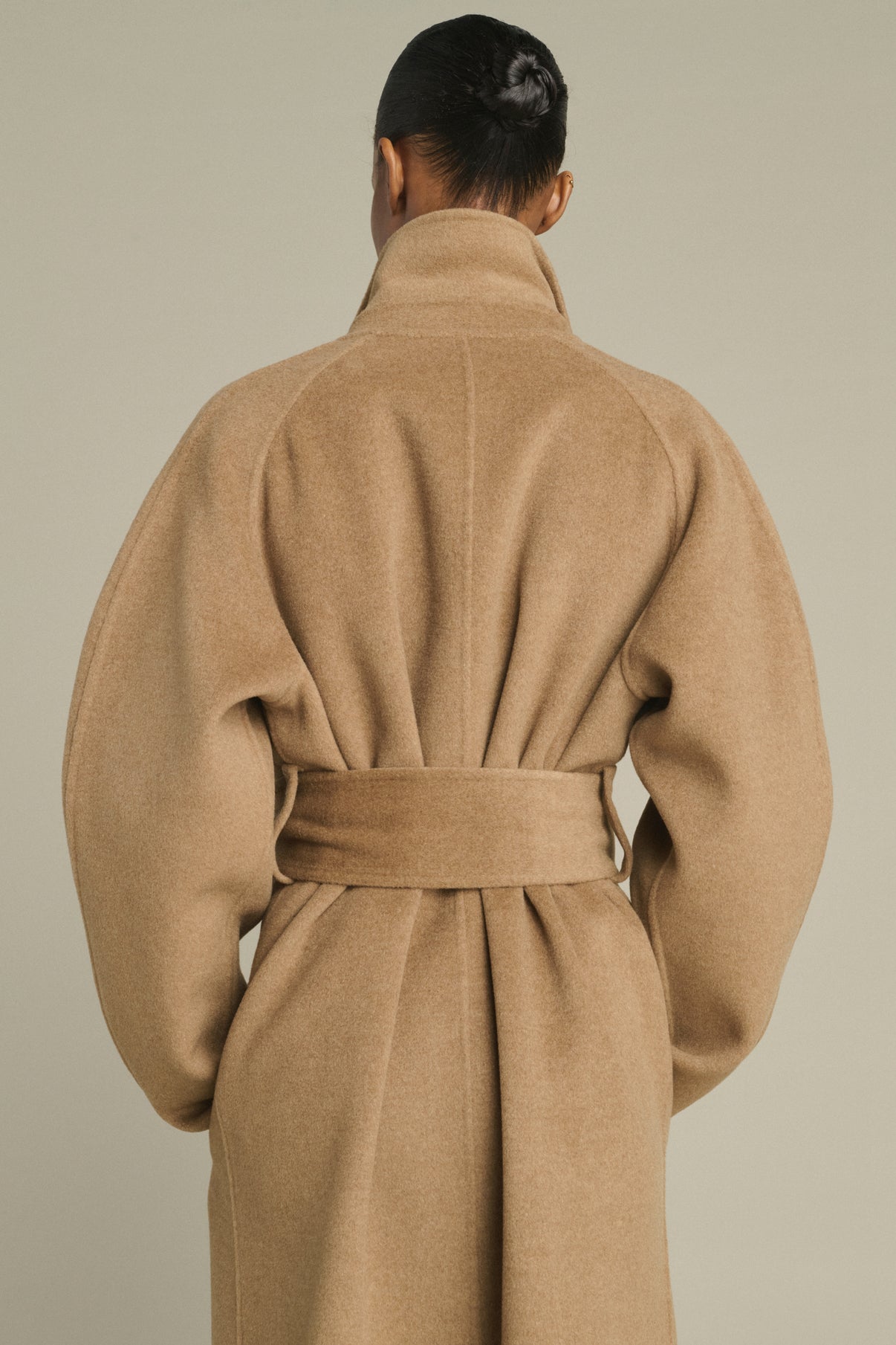 Harvard coat - Camel Marl - Wool - Women vue 4