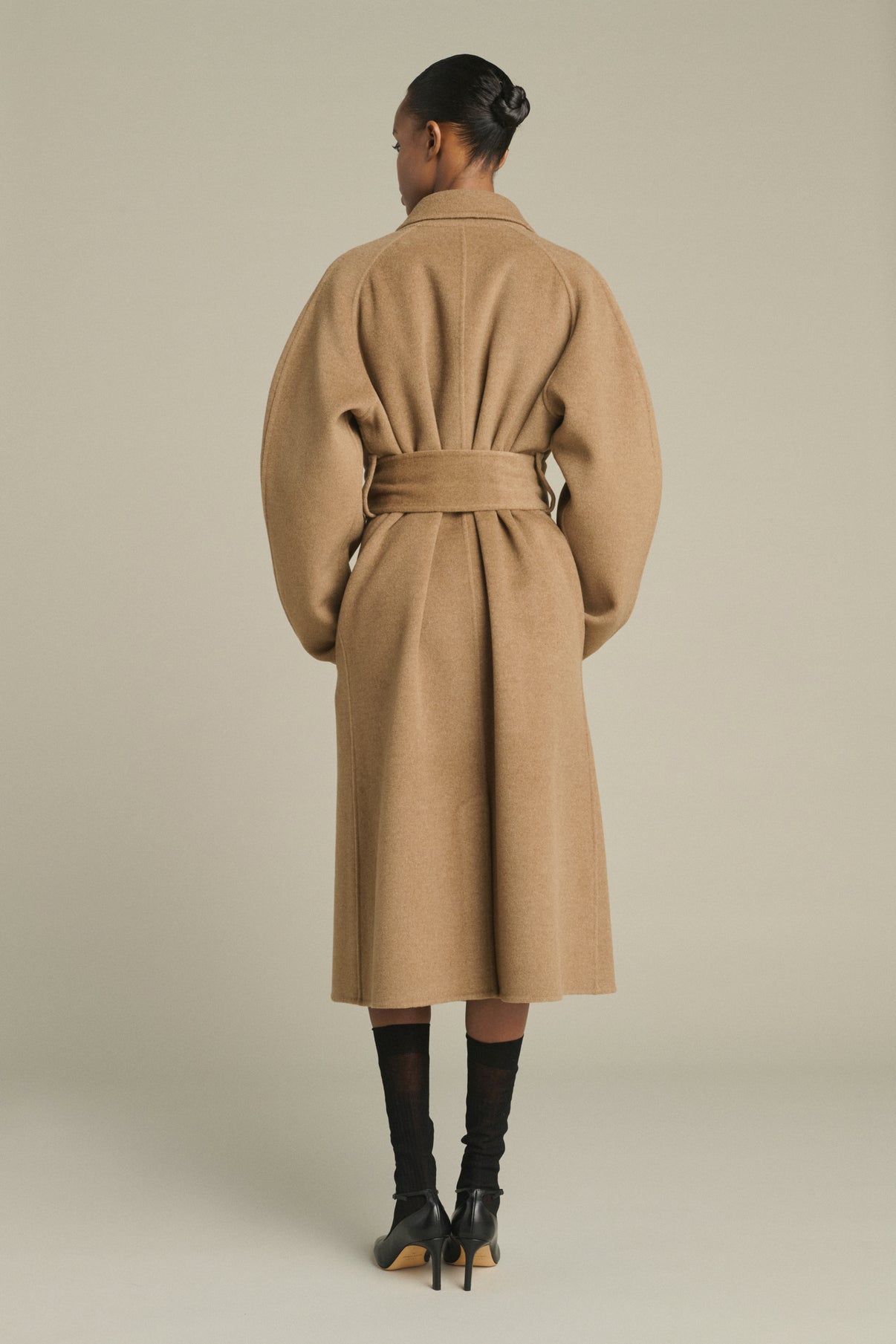 Harvard coat - Camel Marl - Wool - Women vue 2