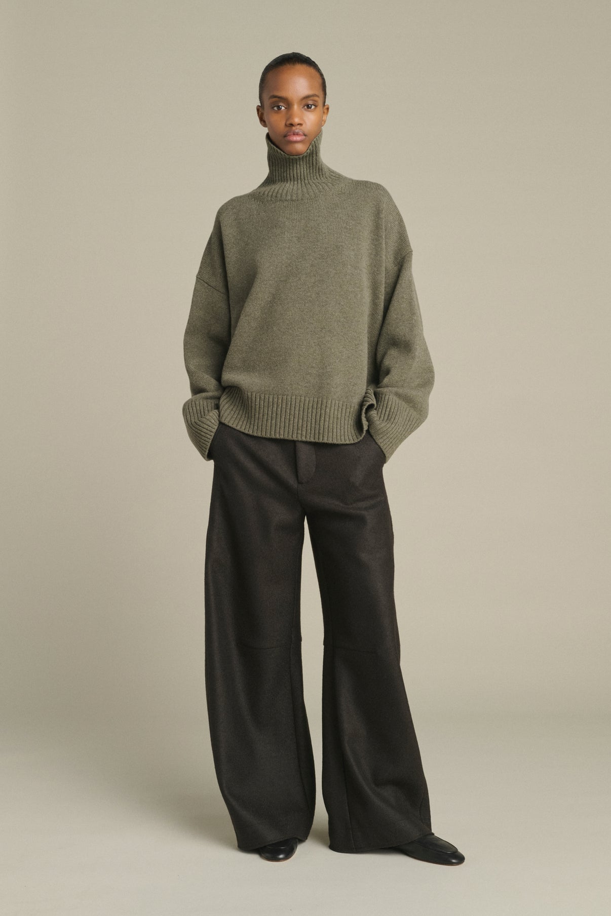 Pullover William - Grey Marl - Merino Wool - Women vue 1