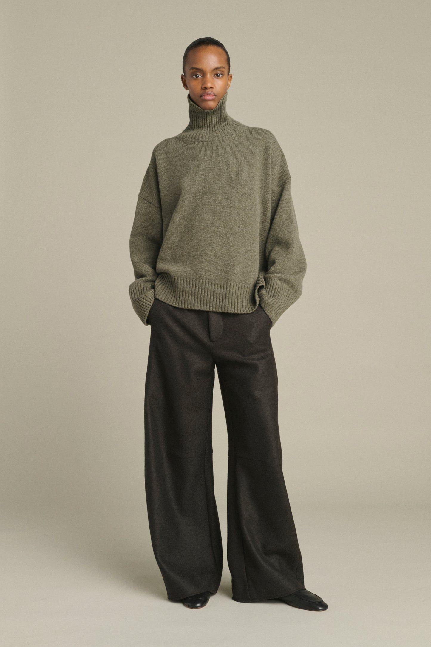 Pullover William - Grey Marl - Merino Wool - Women