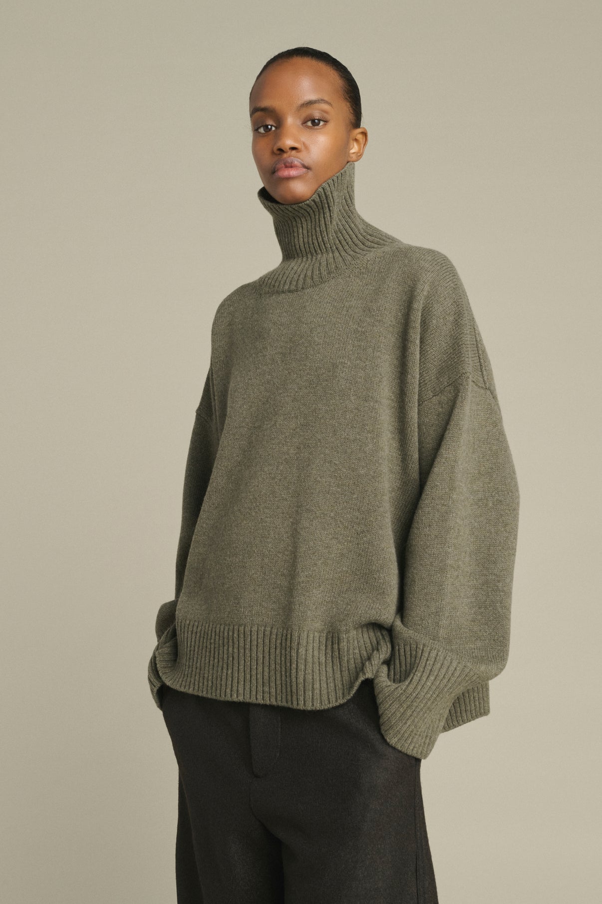 William Pullover - Grey Marl - Merino Wool - Women vue 3