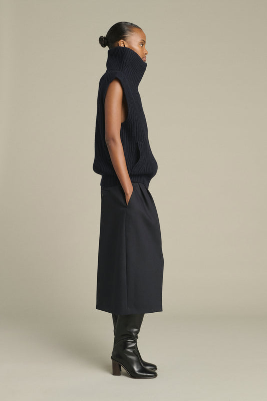 Veste Kristen - Navy - Laine Mérinos - Femme
