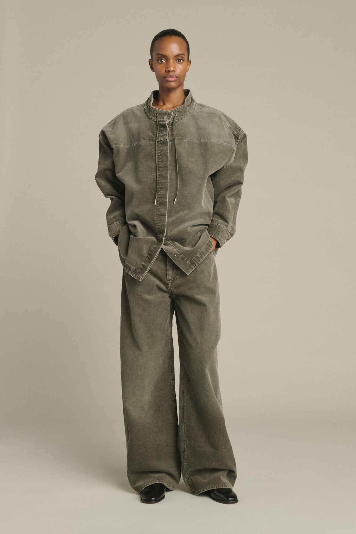 Pantalon Hunter - Gris - Coton - Femme vue 1