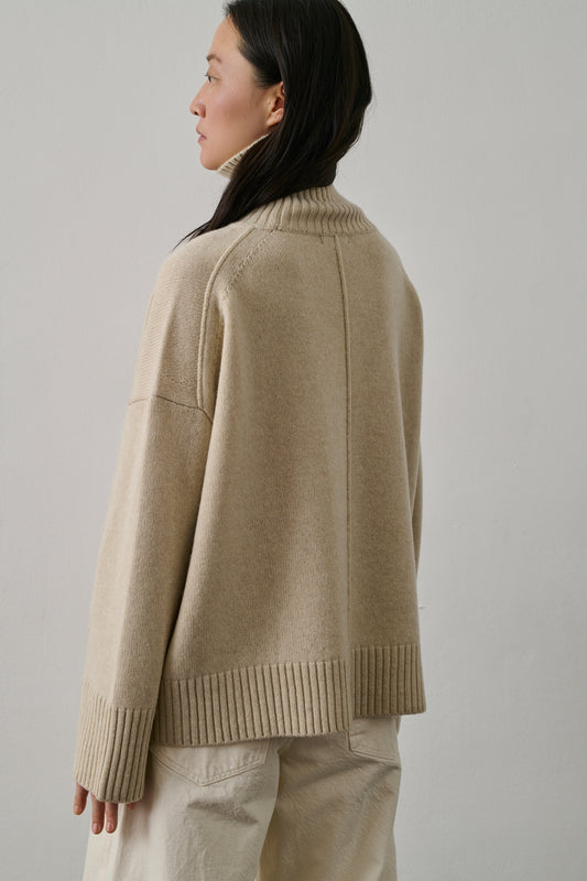 Pull William - Écru Chiné - Laine - Femme