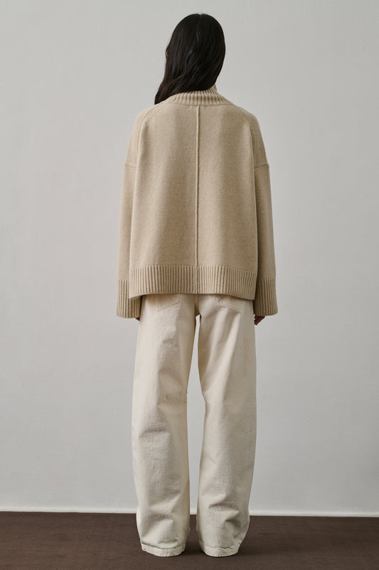 Pull William - Écru Chiné - Laine - Femme