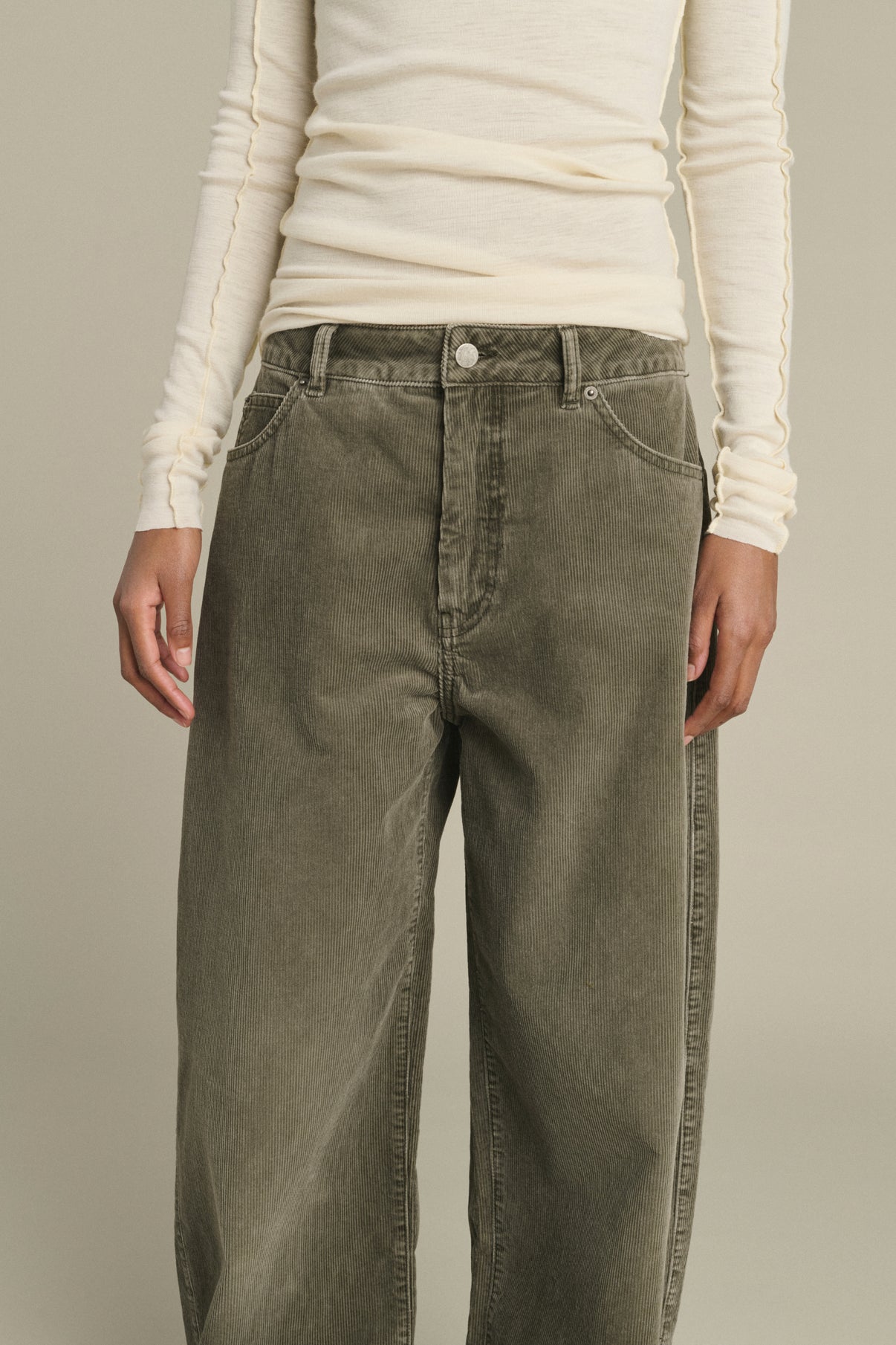 Pantalon Hunter - Gris - Coton - Femme vue 6