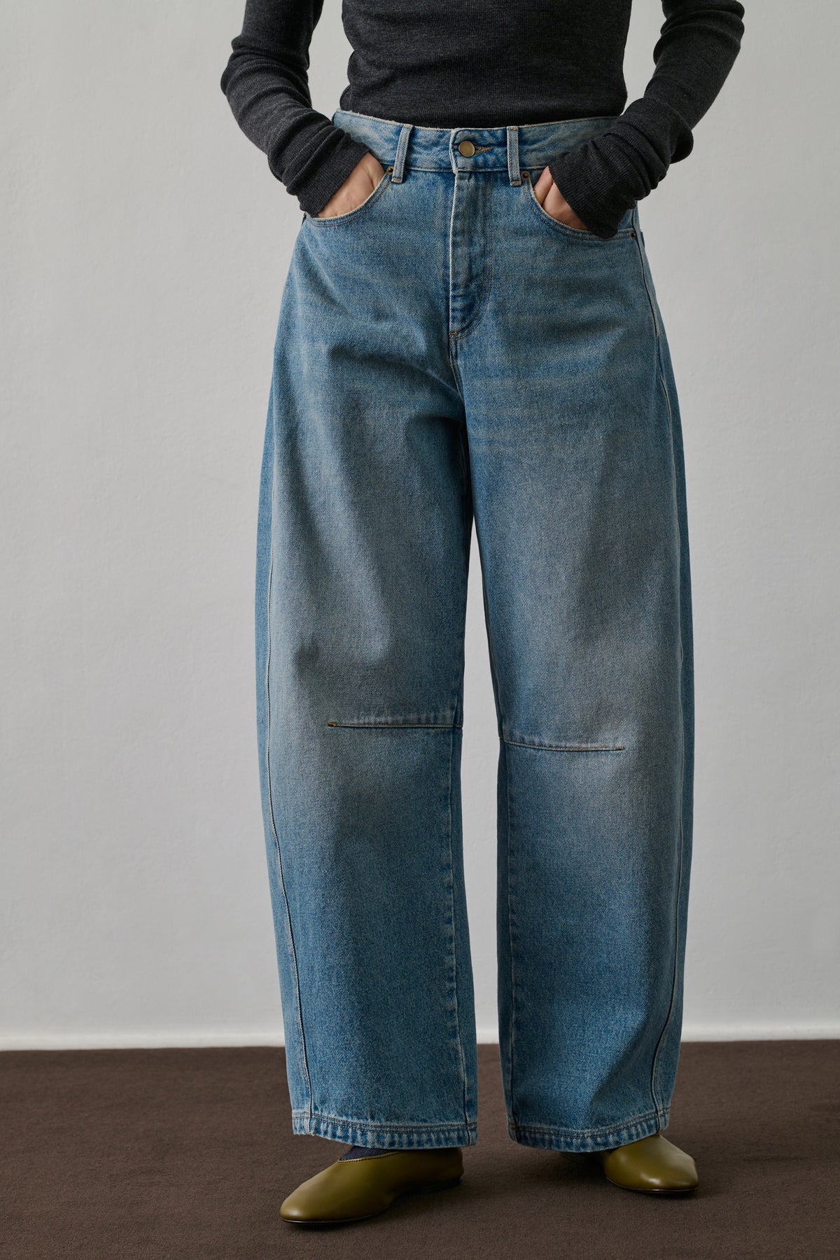 Robe longue lin grande taille kaki - Le Dressing de Béa Robe longue lin grande taille kaki - Le Dressing de Béa