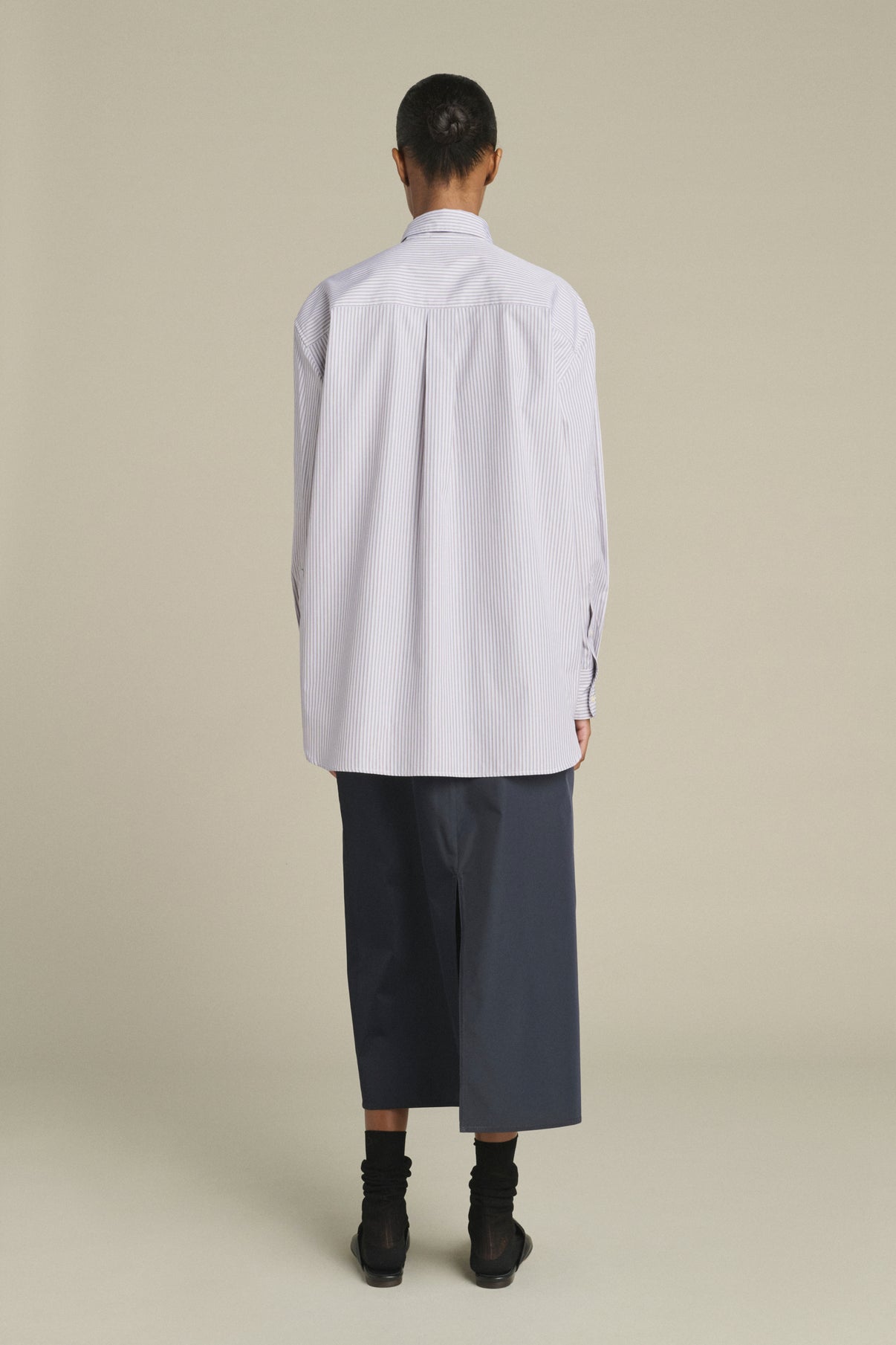 Shirt Carlotta - Blue/Beige - Cotton - Women vue 2