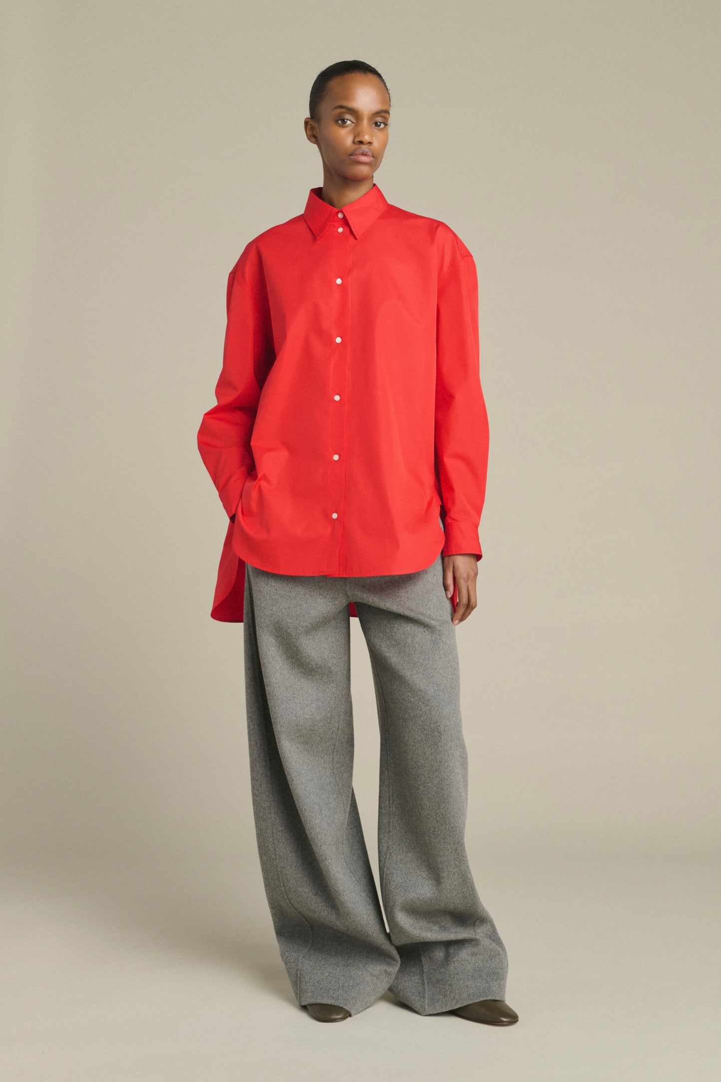 Chemise Grenade - Rouge - Coton - Femme