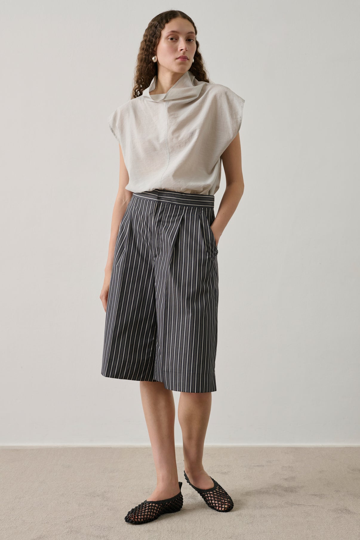 Blouse Izumi - Gris Clair - Femme vue 1