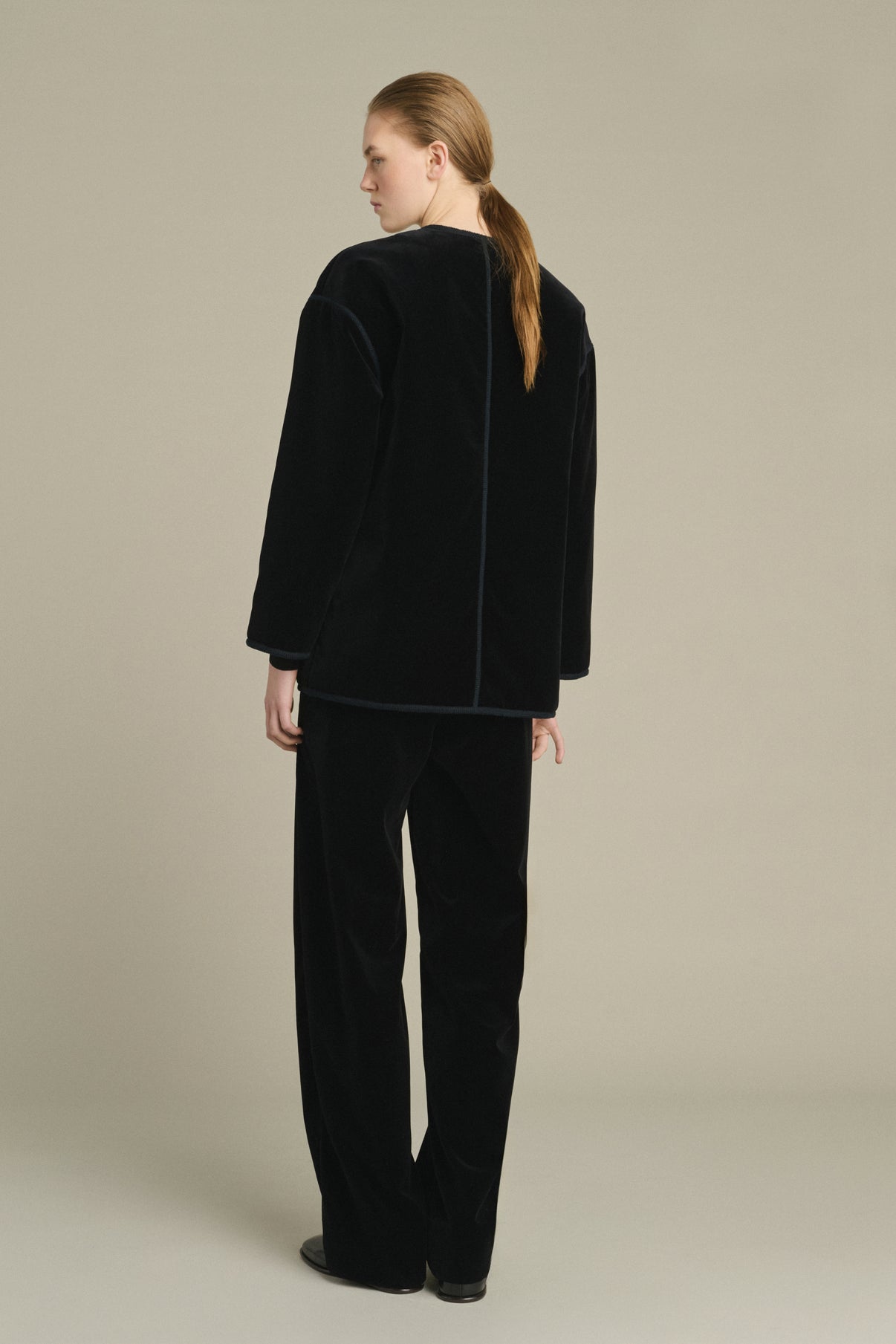 Veste Lutetia - Noir - Coton - Femme vue 2