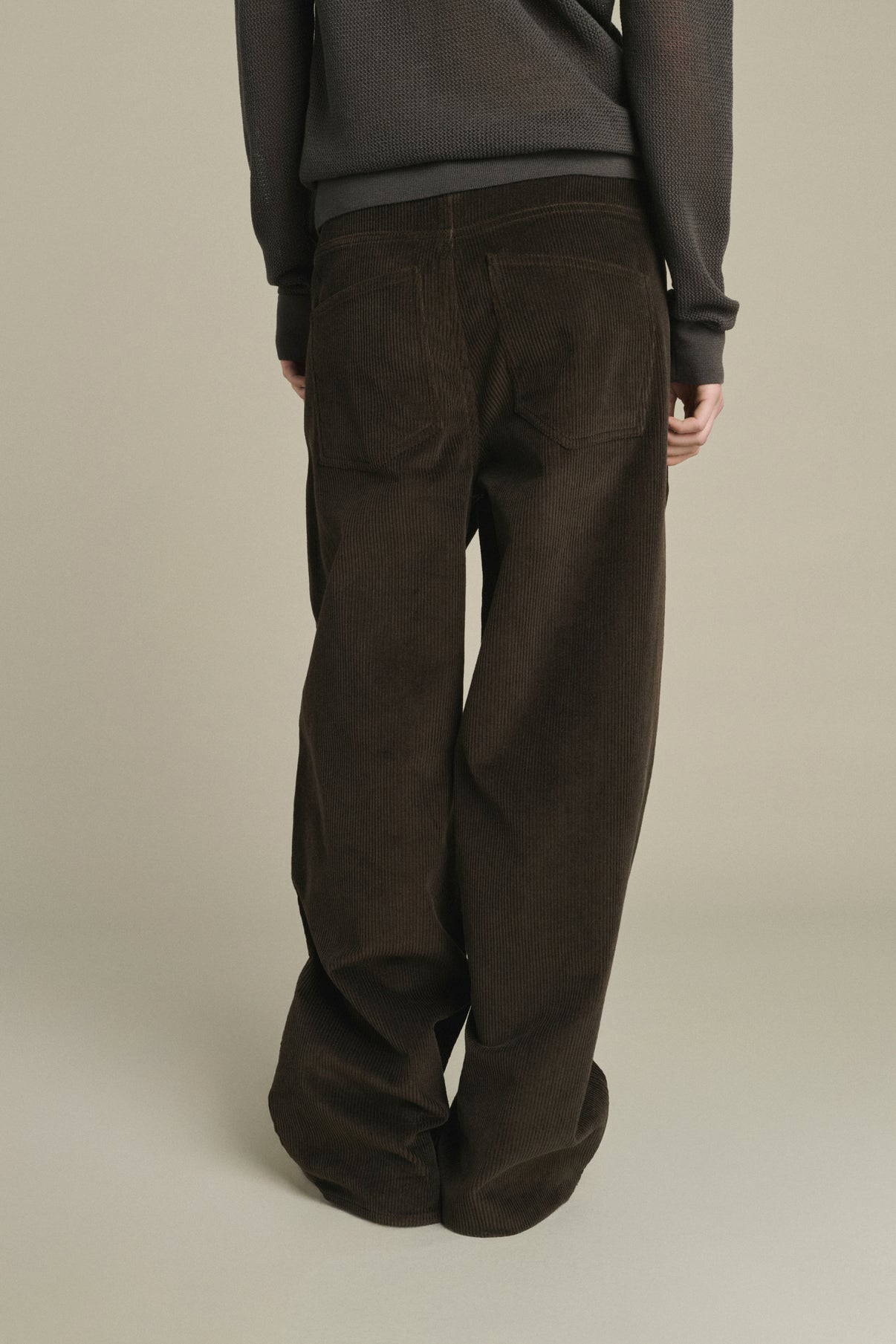 Gunther Trousers - Dark Brown - Cotton - Women vue 3
