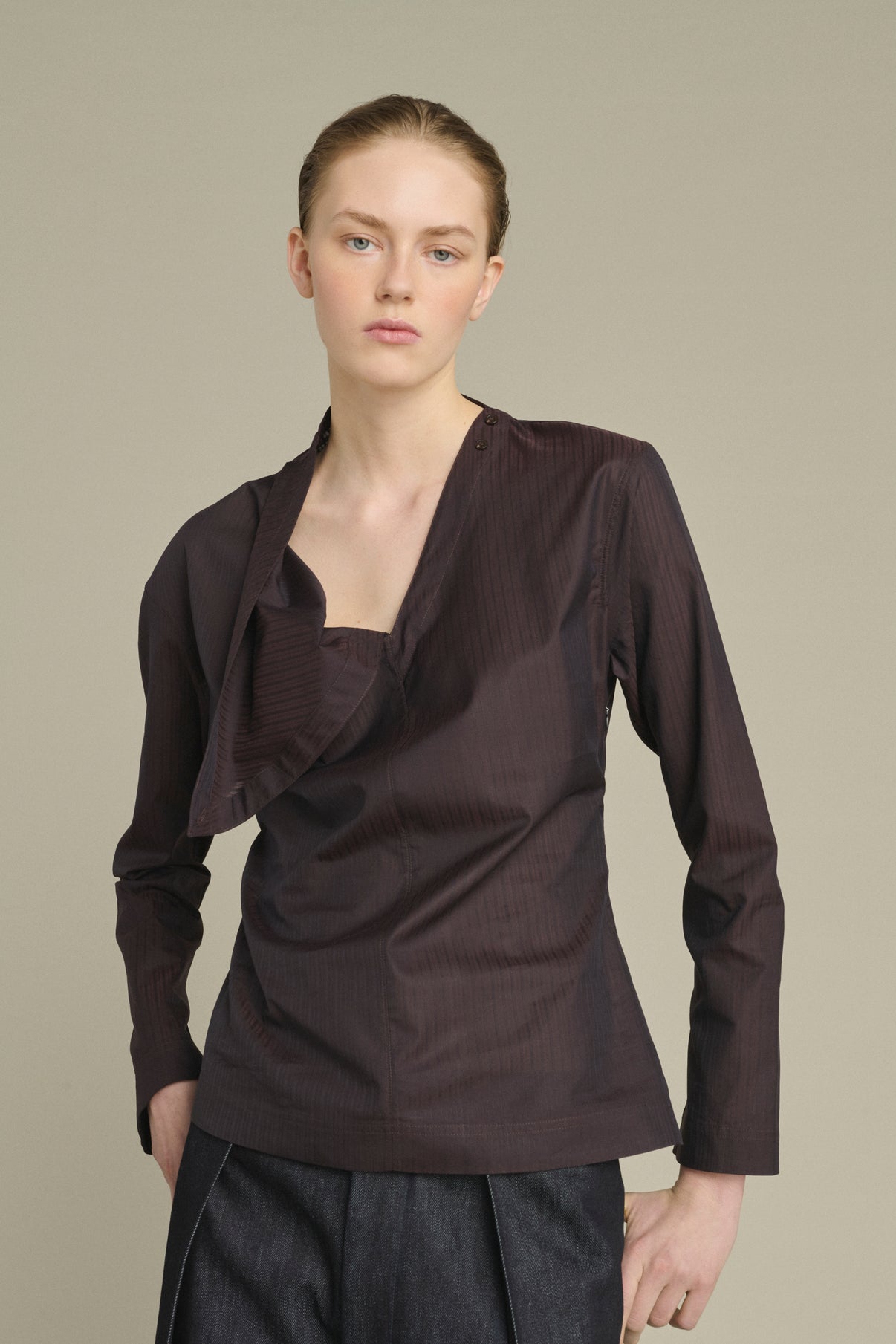 Blouse Lana - Figue/Marron - Coton - Femme vue 4
