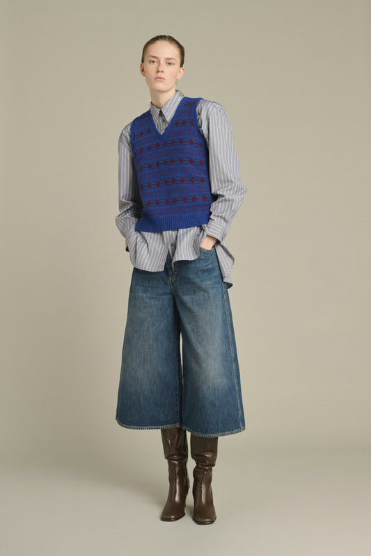 Pull Ileana - Multico Violet - Laine Mérinos - Femme