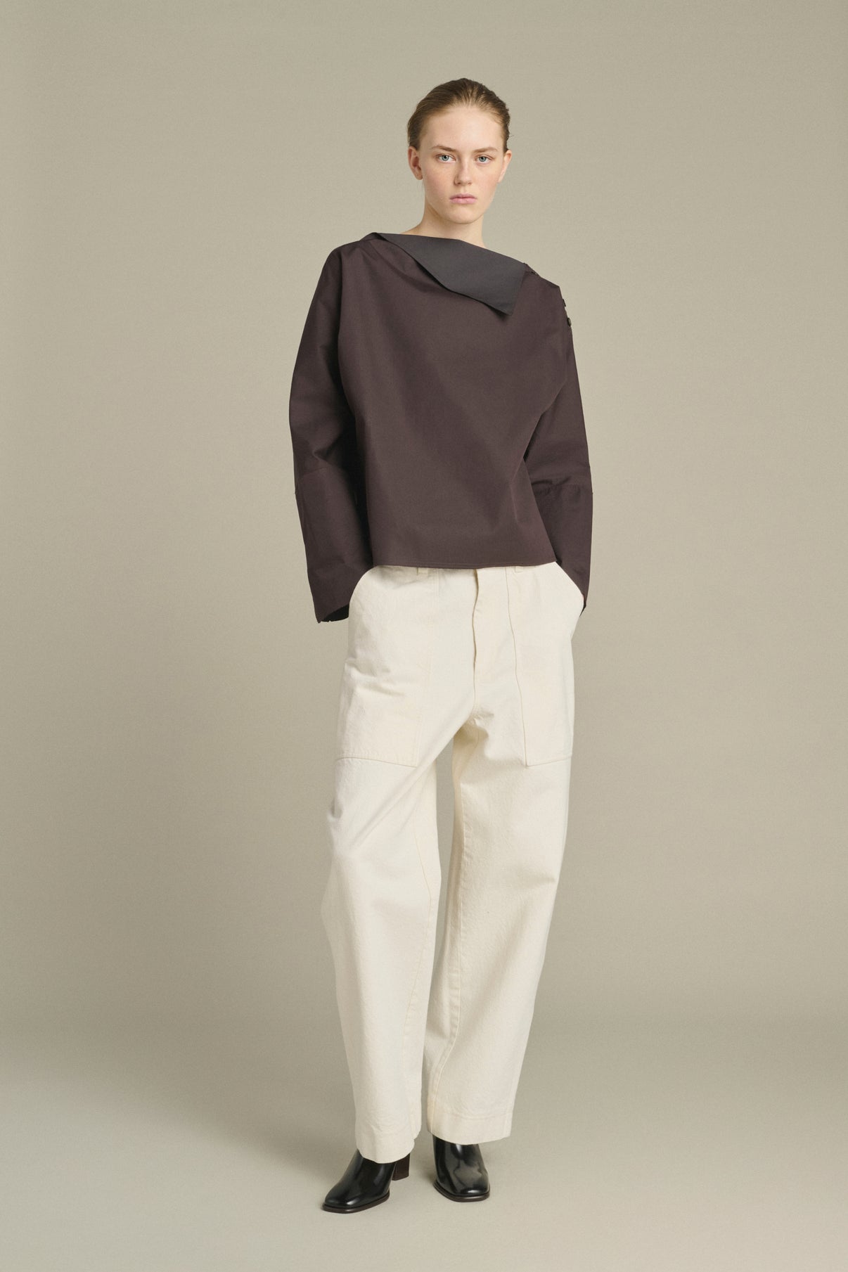 Blouse Kate - Figue/Marron Foncé - Coton - Femme vue 1