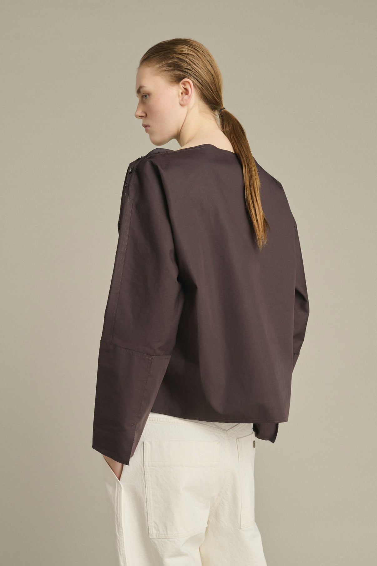 Blouse Kate - Figue/Marron Foncé - Coton - Femme vue 4