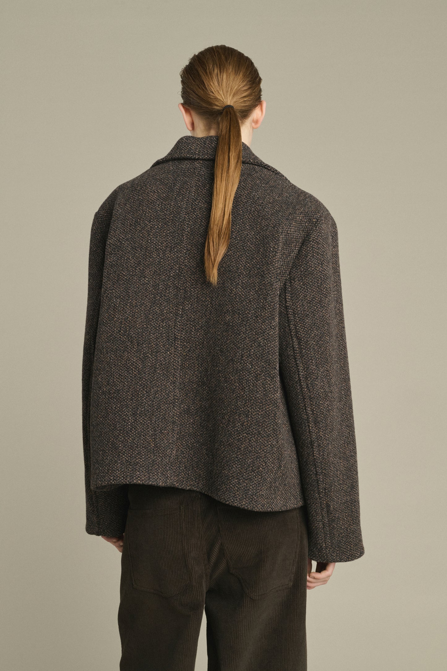 Manteau Joseph - Marron/Noir - Laine - Femme