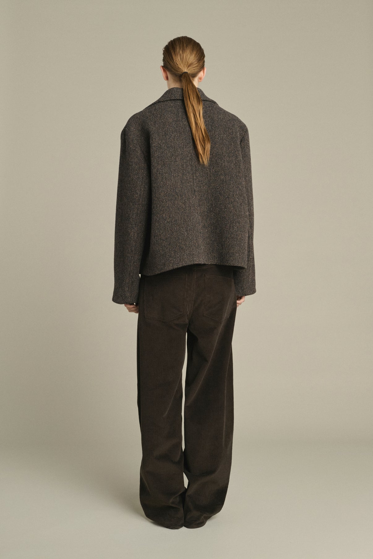 Manteau Joseph - Marron/Noir - Laine - Femme vue 2