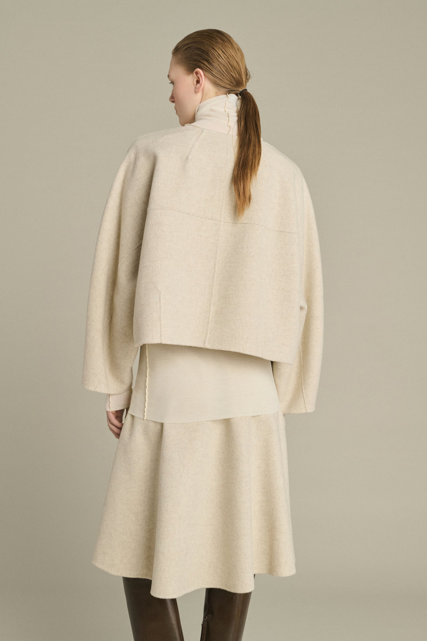 Pull Hora - Écru/Gris - Laine - Femme
