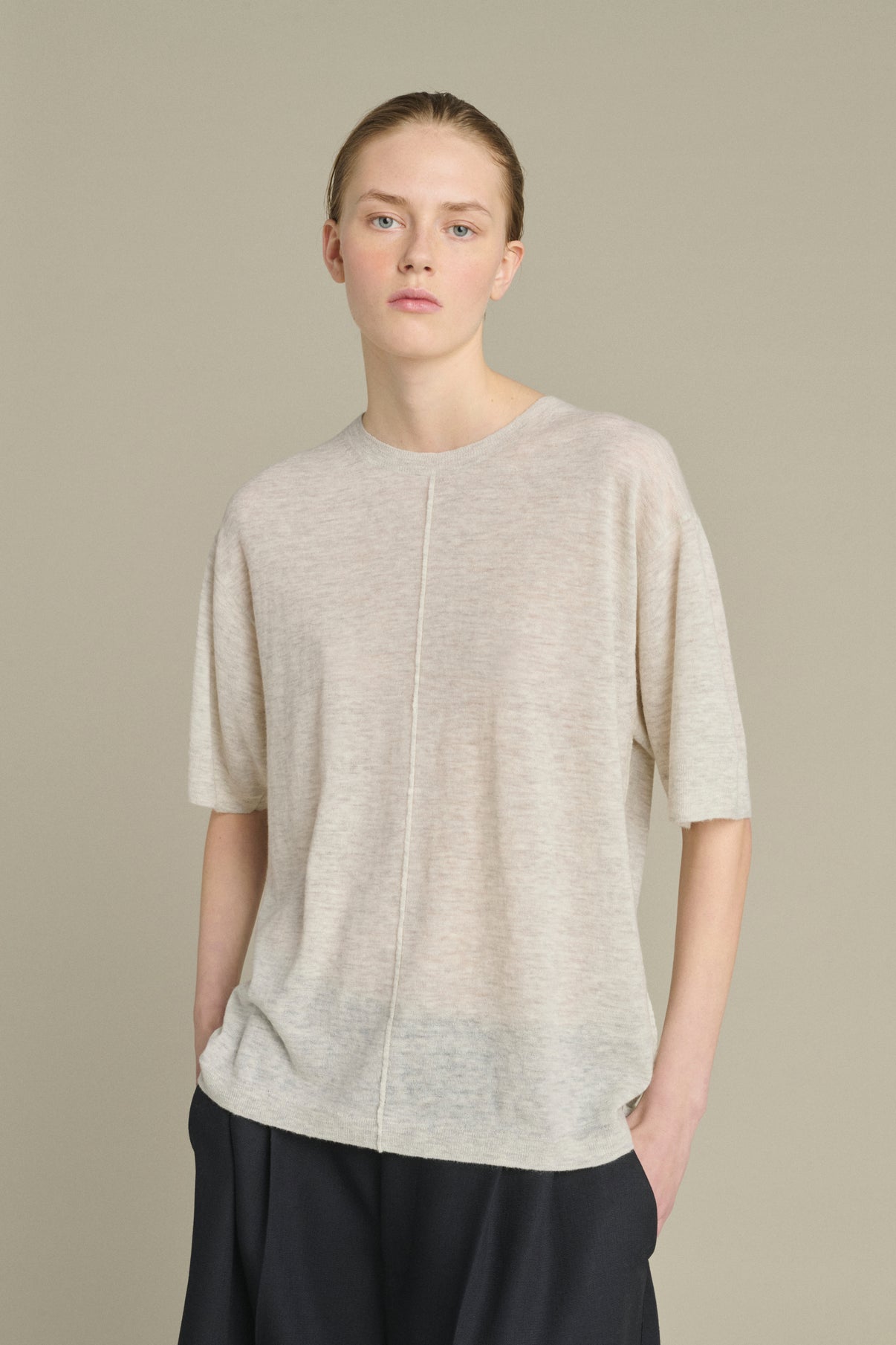 Pull Kyo - Gris Clair - Femme vue 1