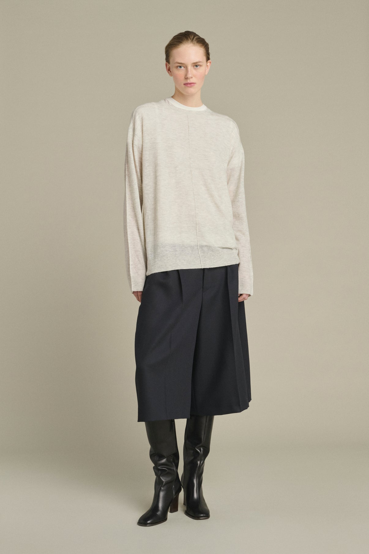 Pull Khloe - Gris Clair - Femme vue 1
