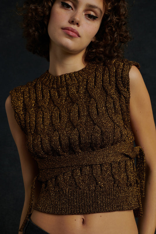 PULLOVER STARLETTE GOLDEN BEIGE